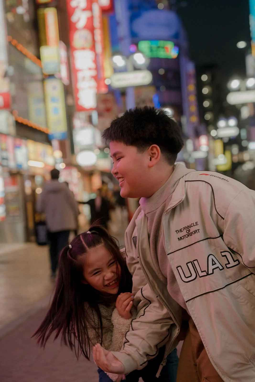 family photoshoot shibuya night