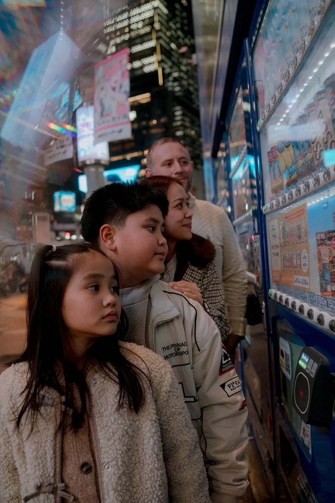 family photoshoot shibuya night
