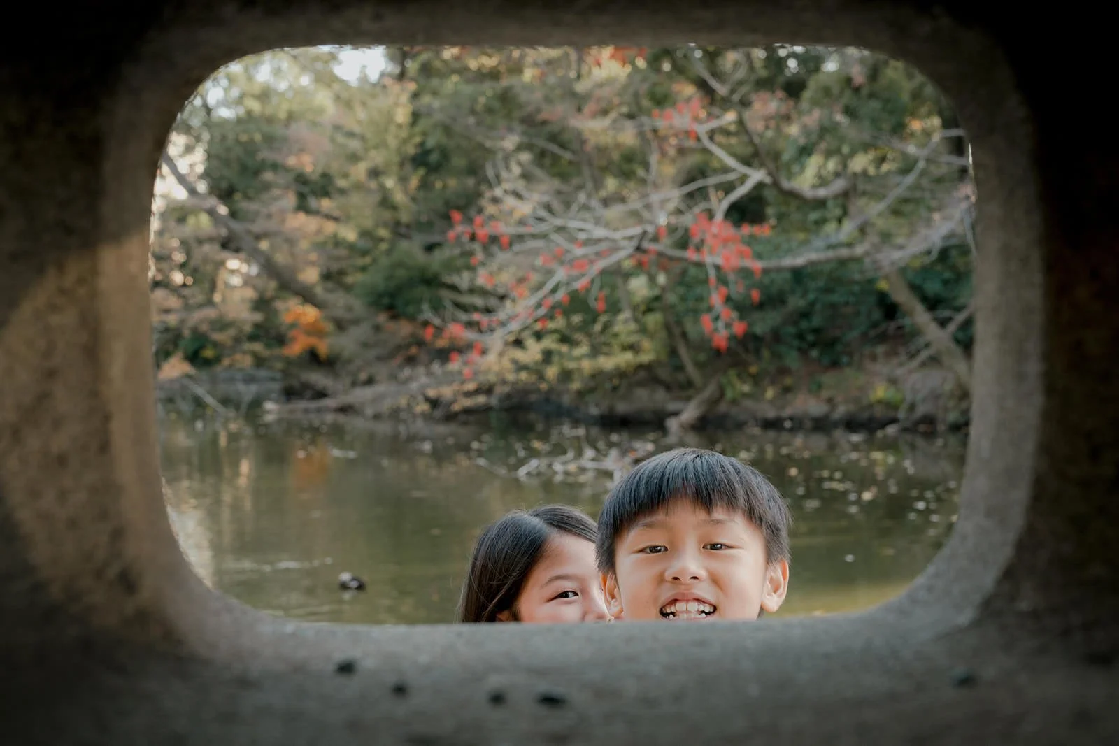 family photoshoot shinjuku gyoen sunset