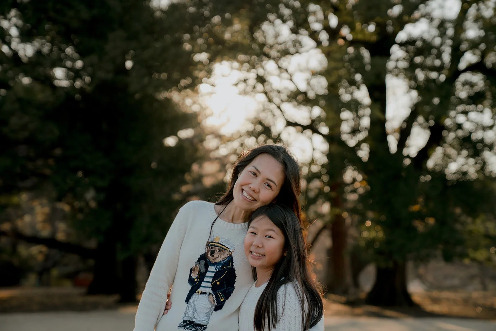 family photoshoot shinjuku gyoen sunset