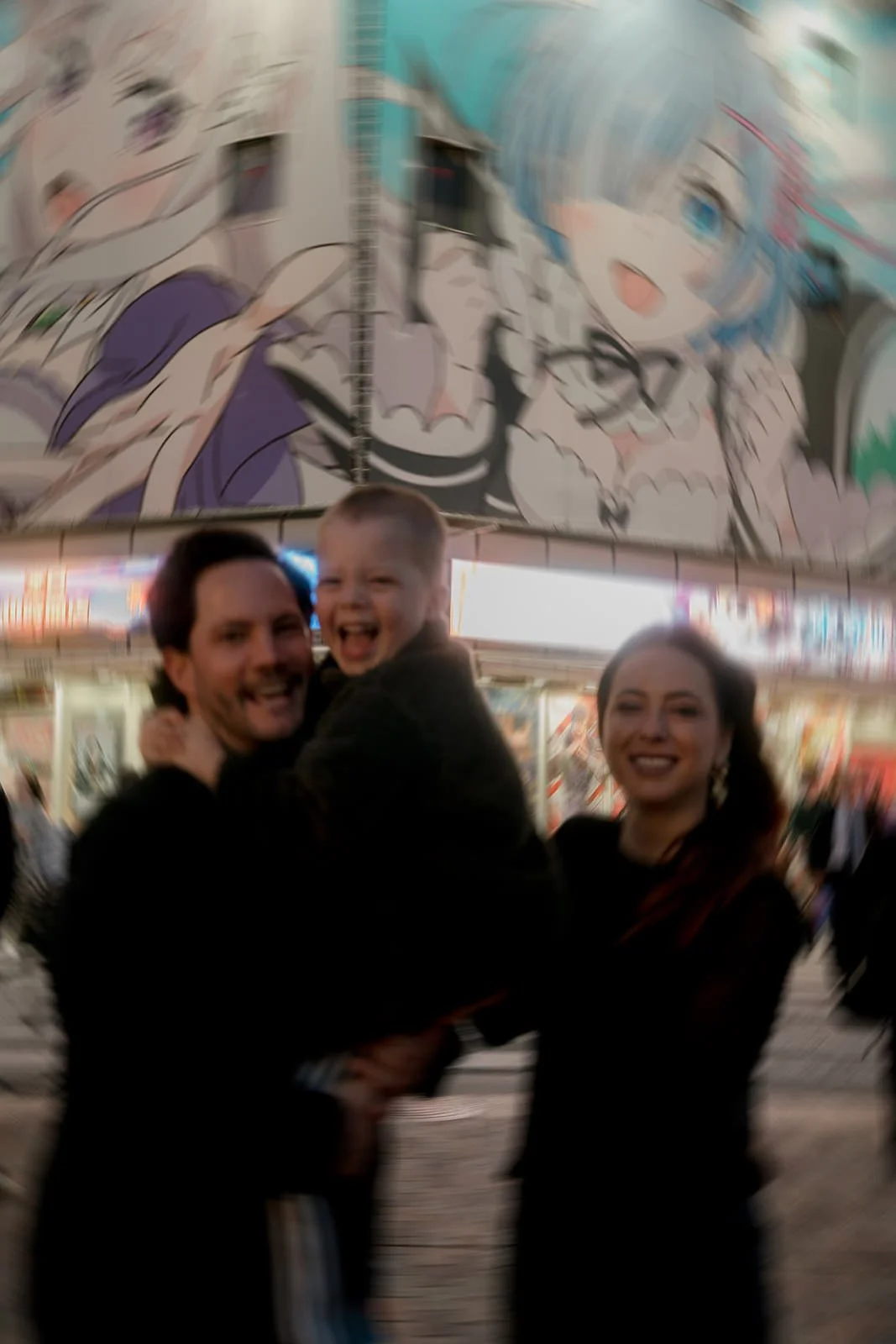 family photoshoot shinjuku night