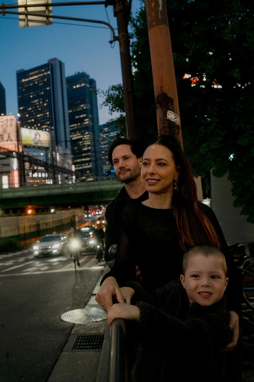 family photoshoot shinjuku night