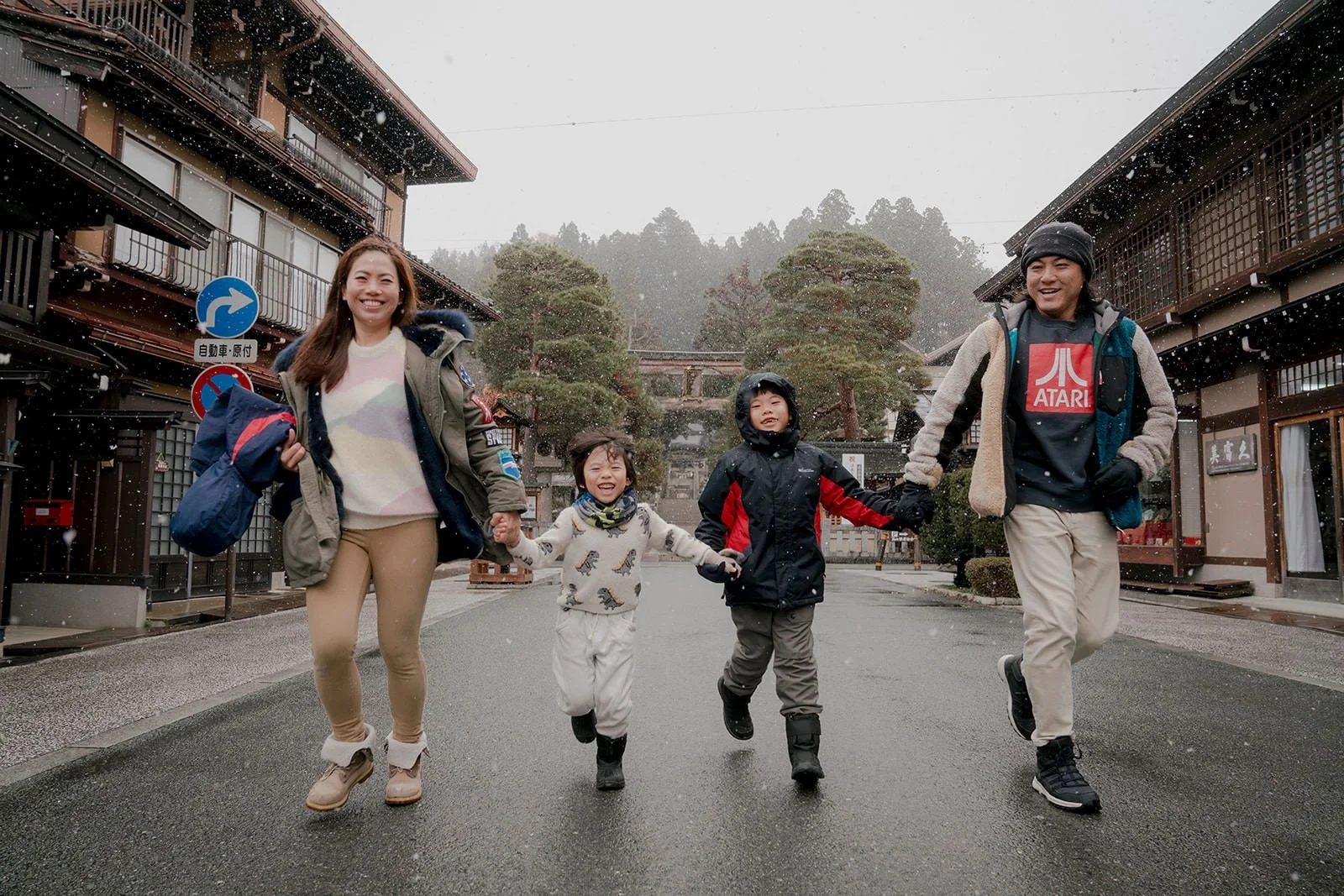 family photoshoot takayama snow