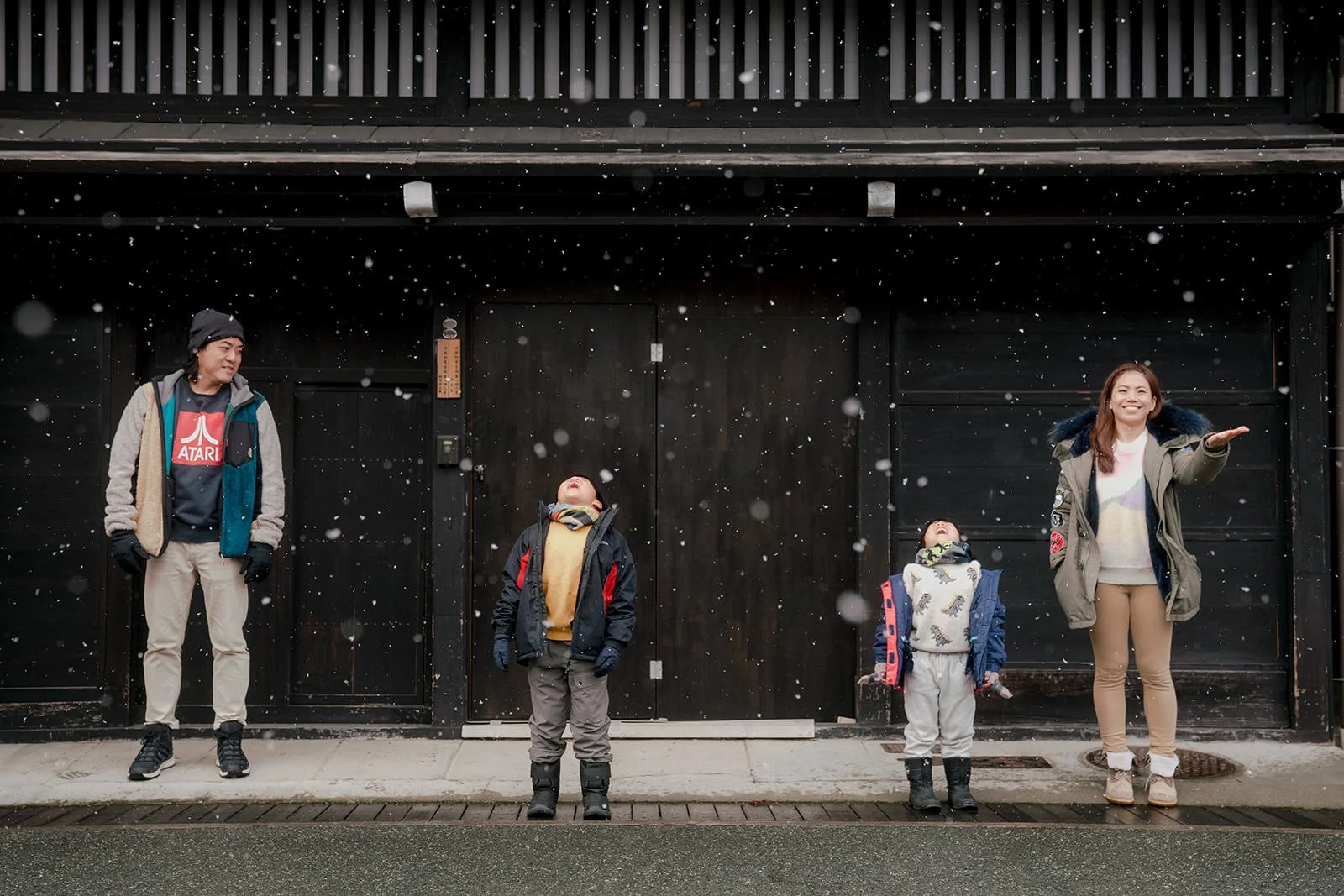 family photoshoot takayama snow
