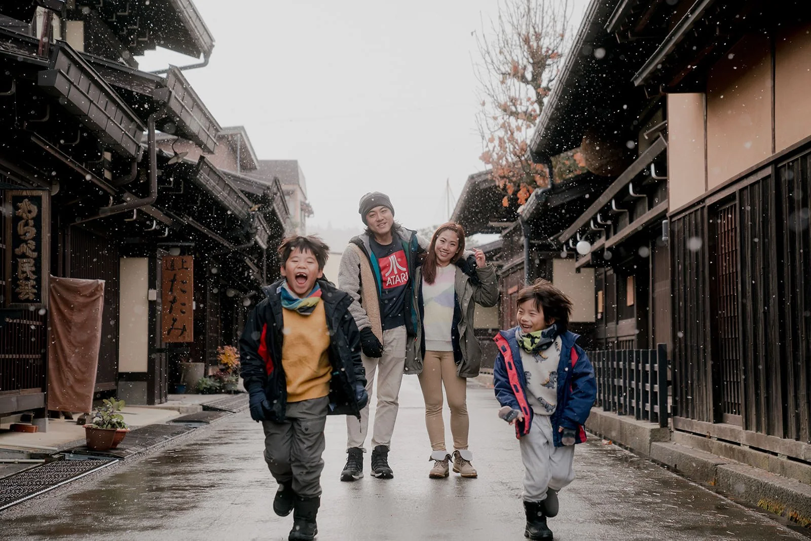 family photoshoot takayama snow