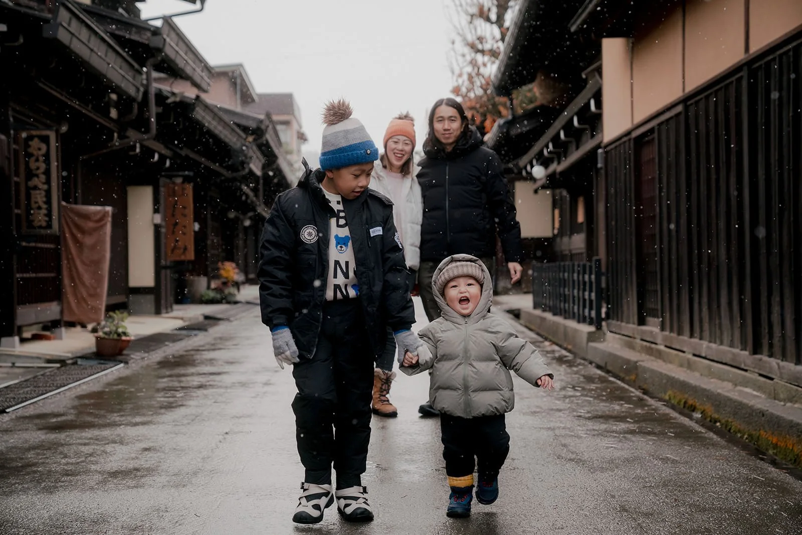 family photoshoot takayama snow
