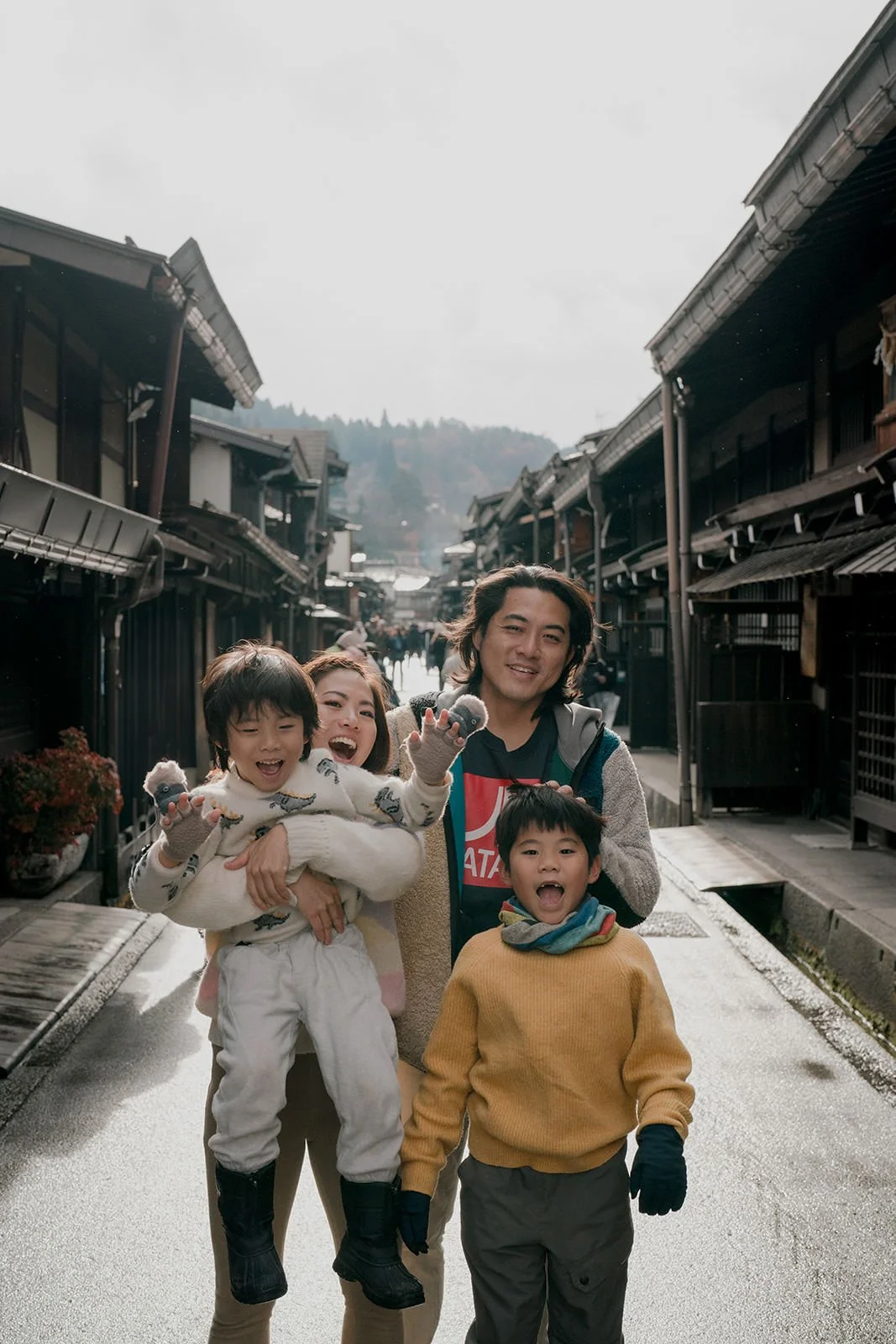 family photoshoot takayama snow