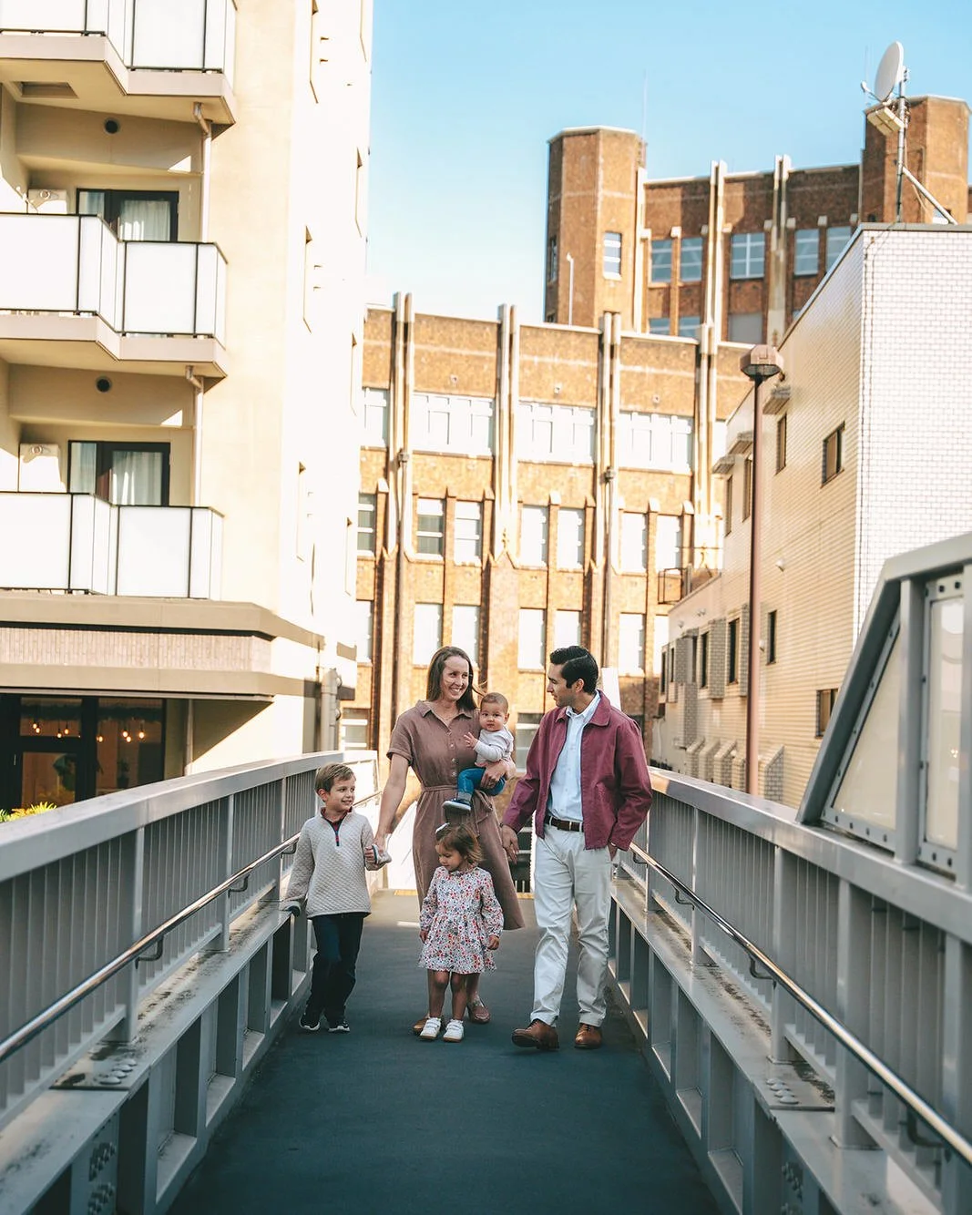 family photoshoot tokyo neighborhood