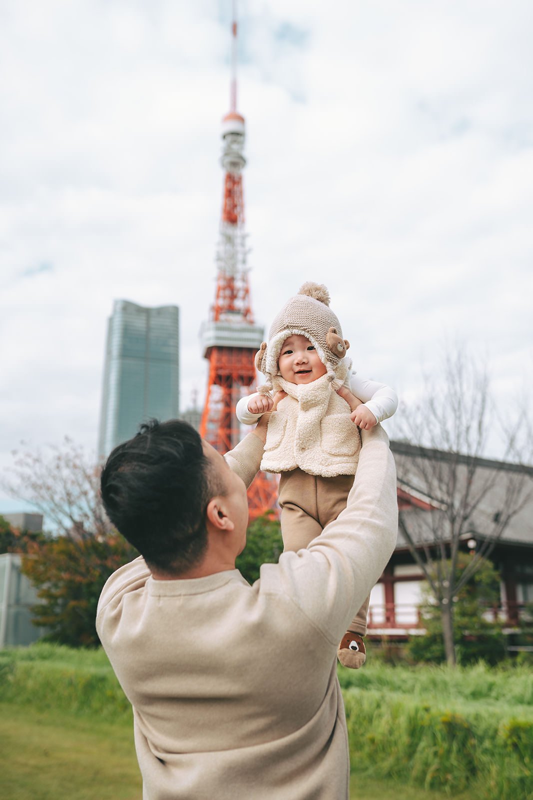 family photoshoot tokyo tower