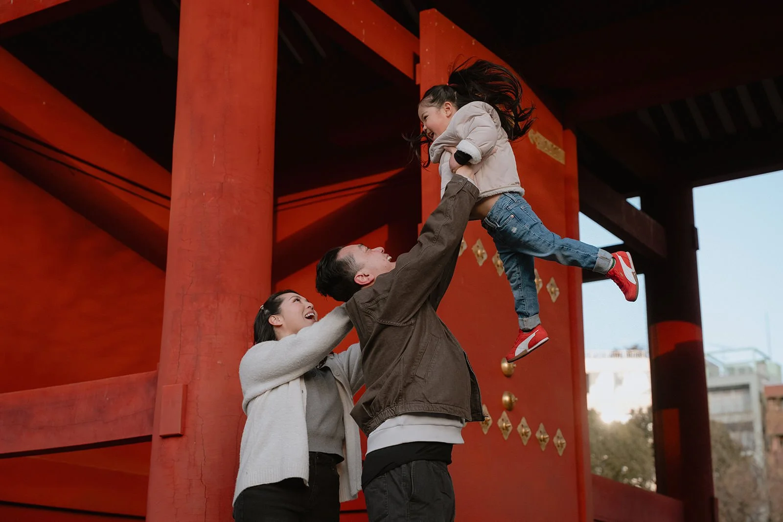 family photoshoot tokyo zojoji