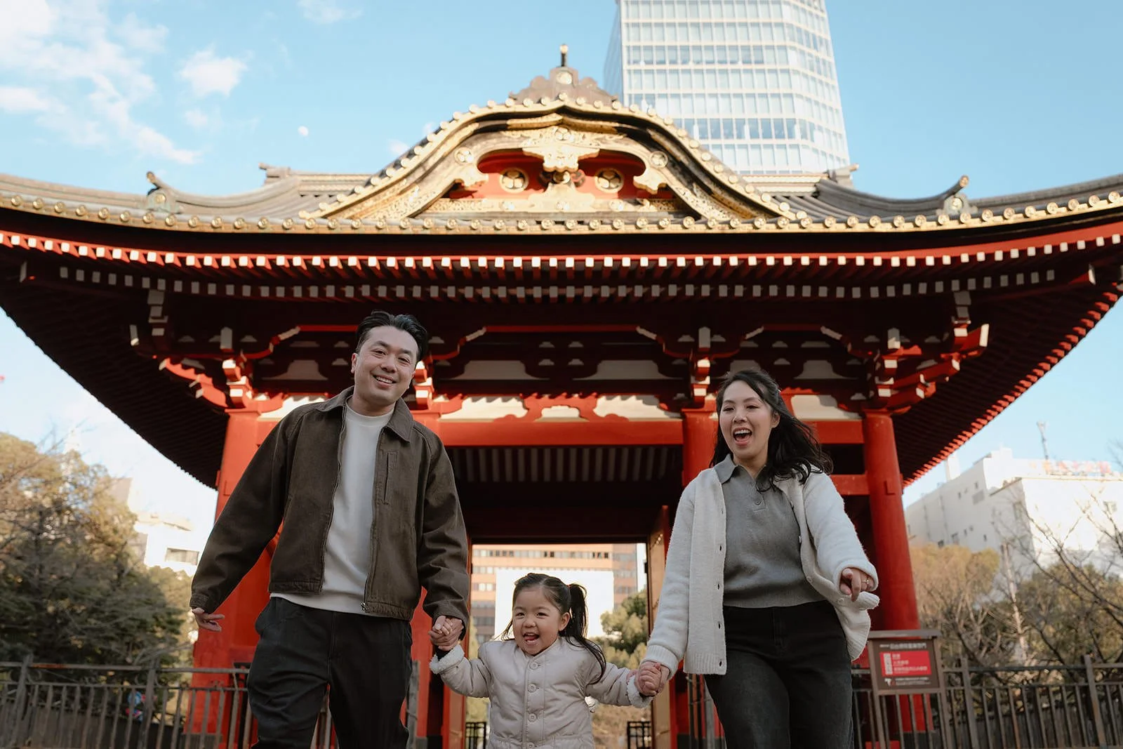 family photoshoot tokyo zojoji