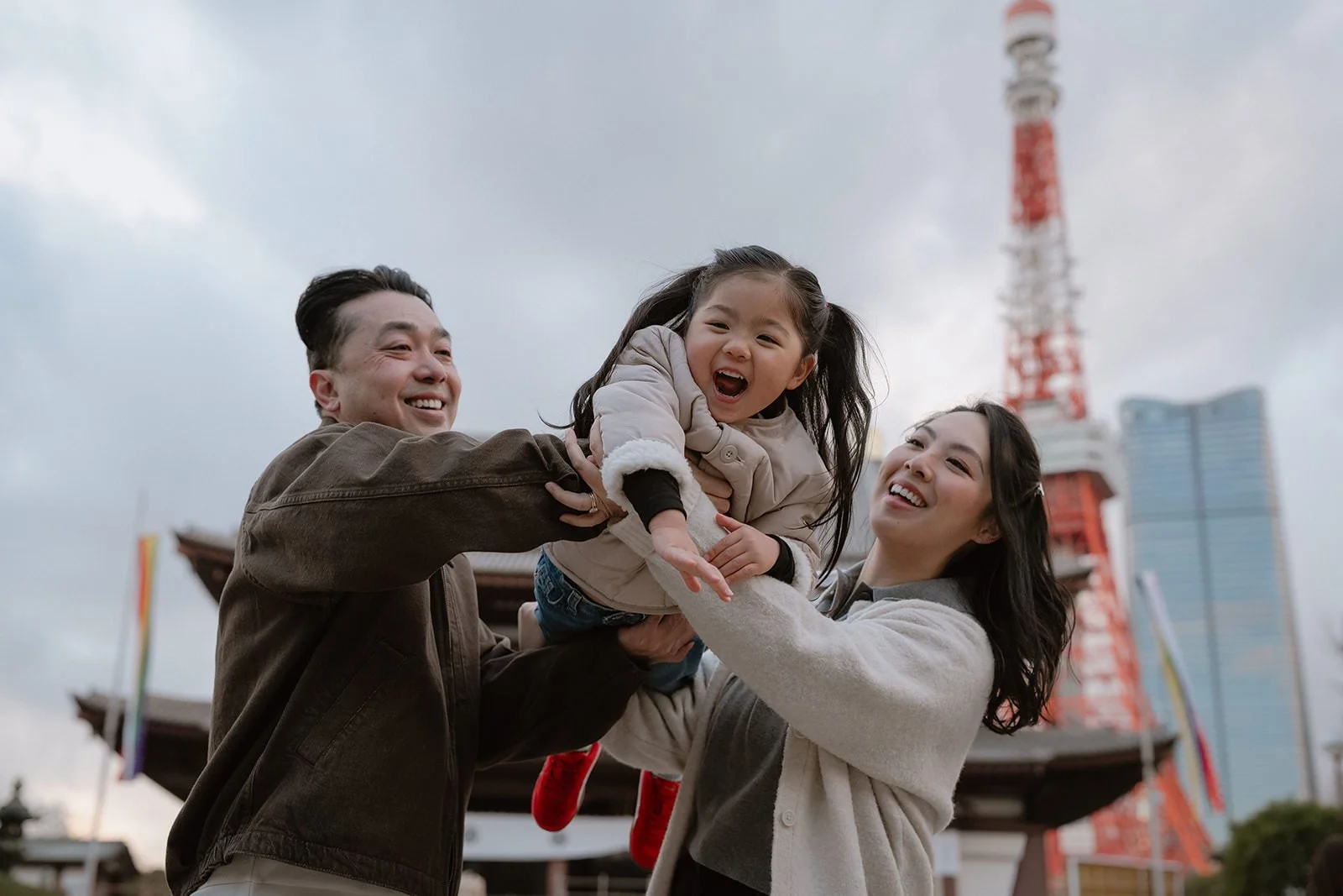 family photoshoot tokyo zojoji