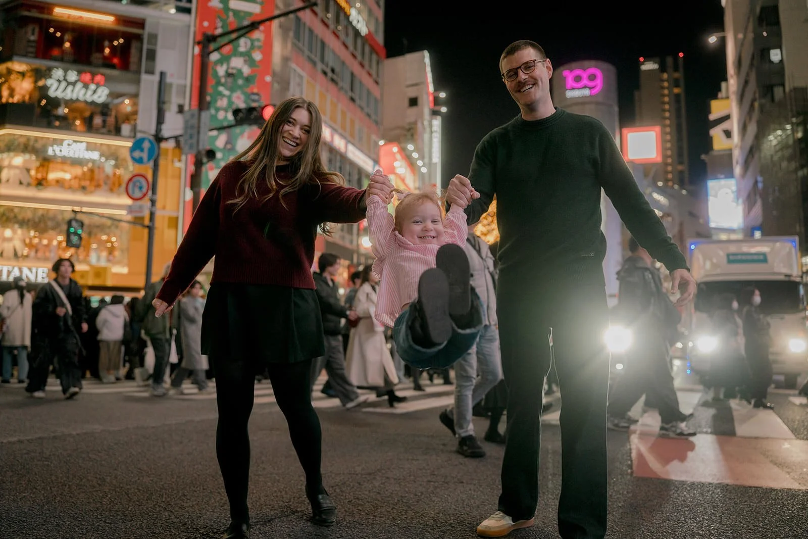 Family photoshoot in Shibuya, Tokyo