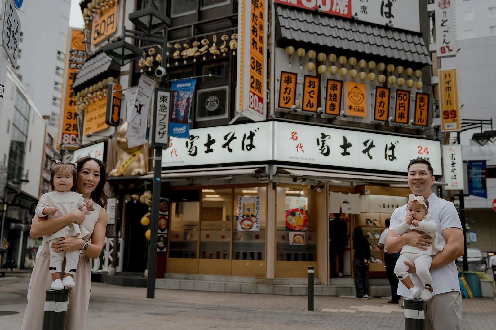 Family photoshoot in Shibuya, Tokyo