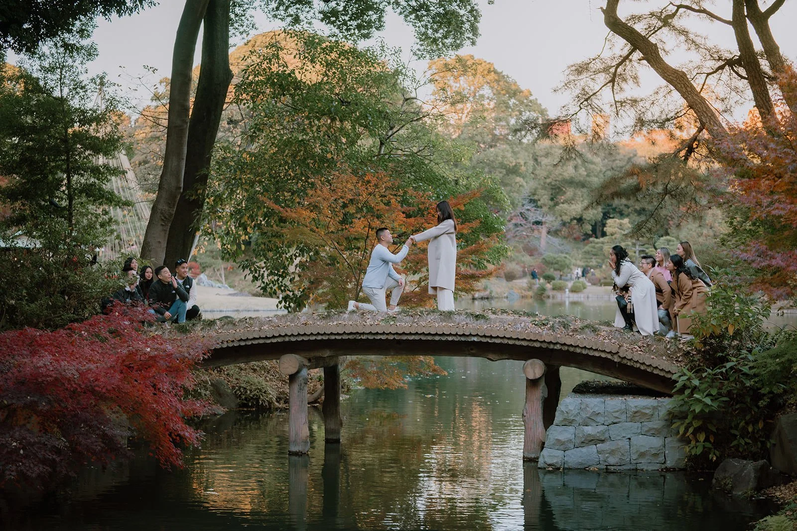 Rikugien Garden proposal photoshoot