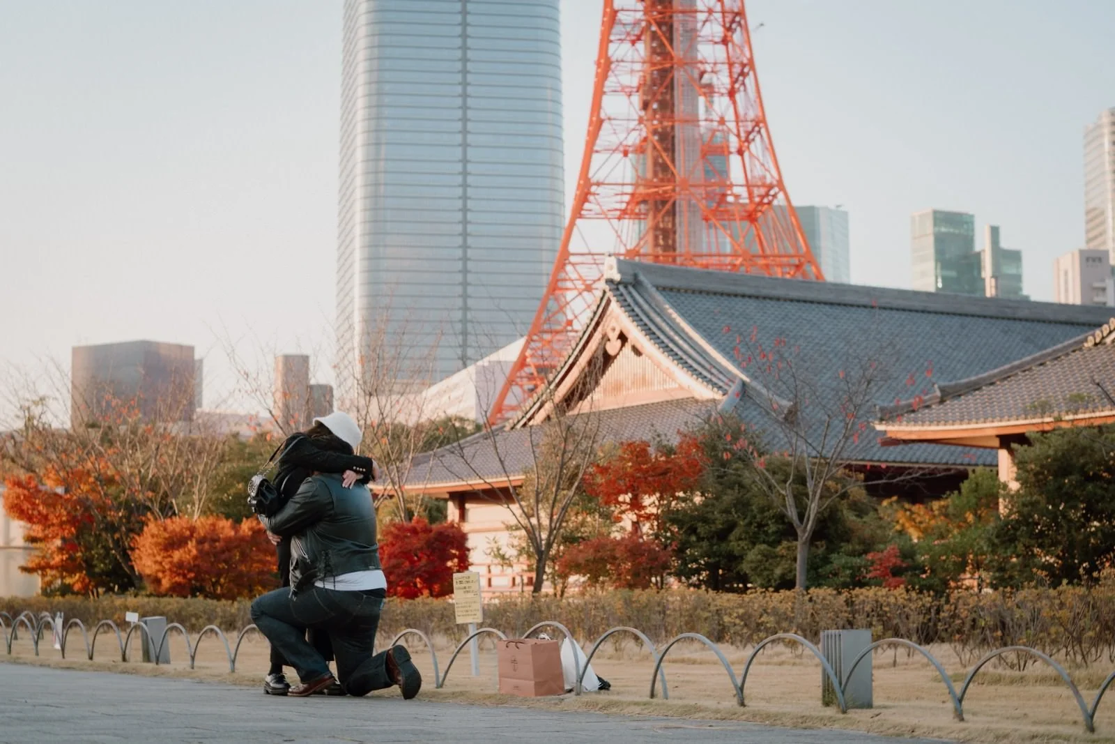 Zojoji Temple proposal photoshoot