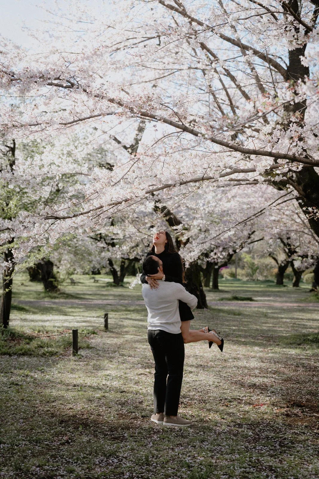 Cherry blossom proposal photoshoot Tokyo sunset, photo 20