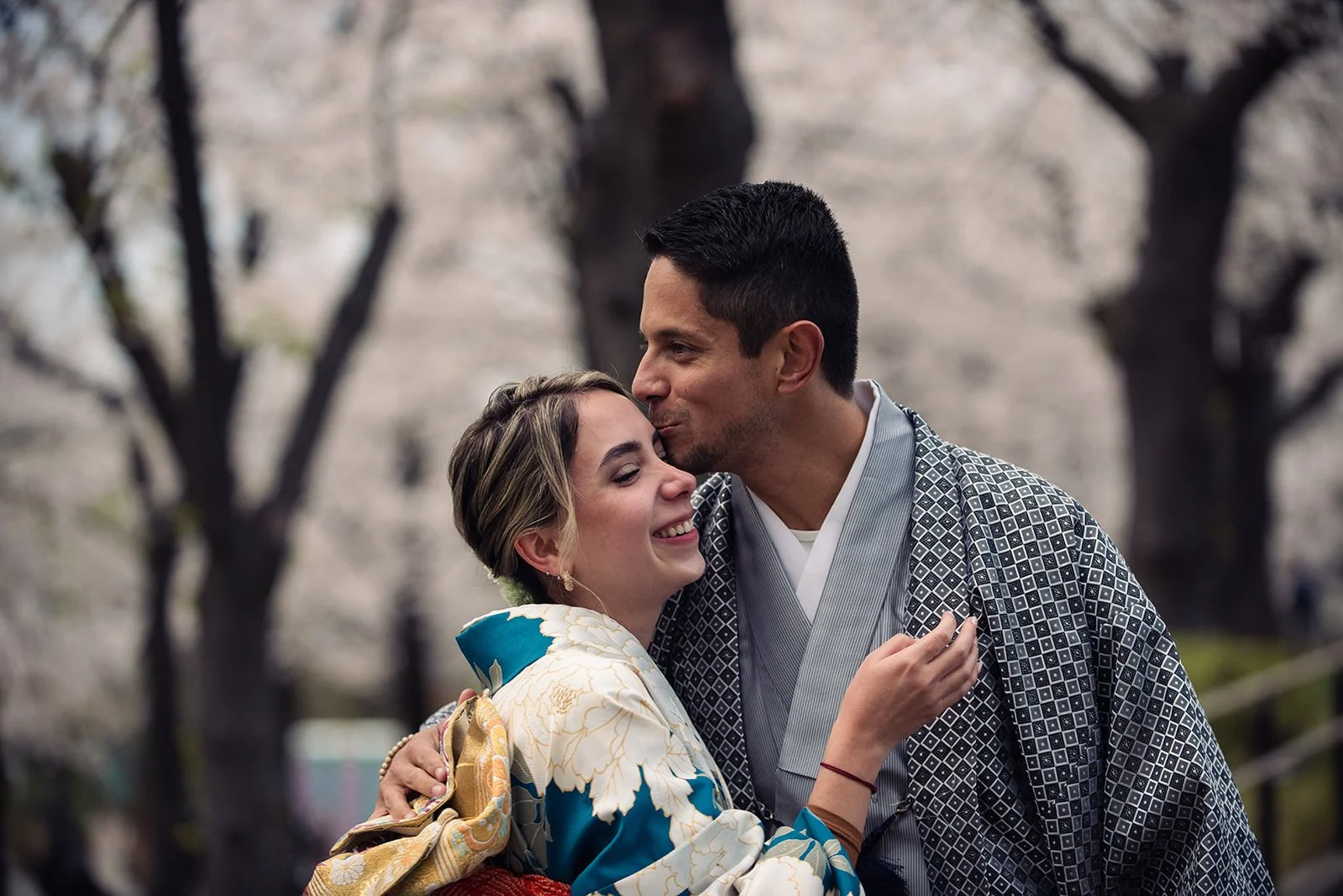 Kimono proposal photoshoot cherry blossoms Sumida Koen Tokyo, photo 5