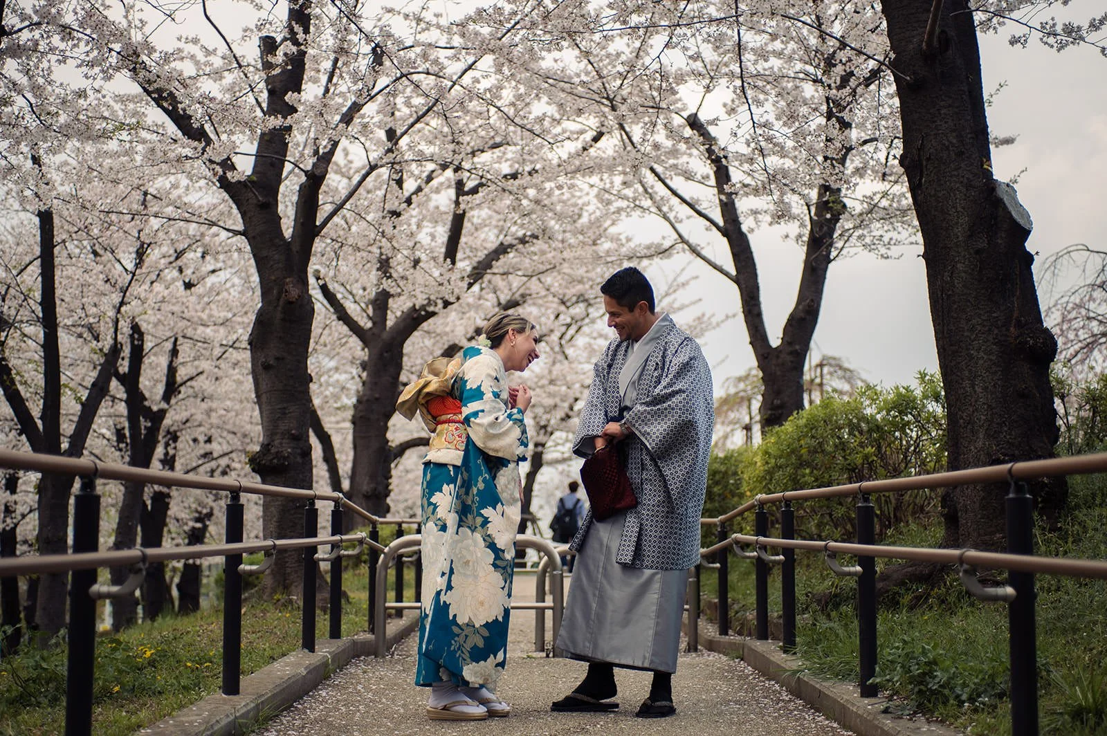 Kimono proposal photoshoot cherry blossoms Sumida Koen Tokyo, photo 13