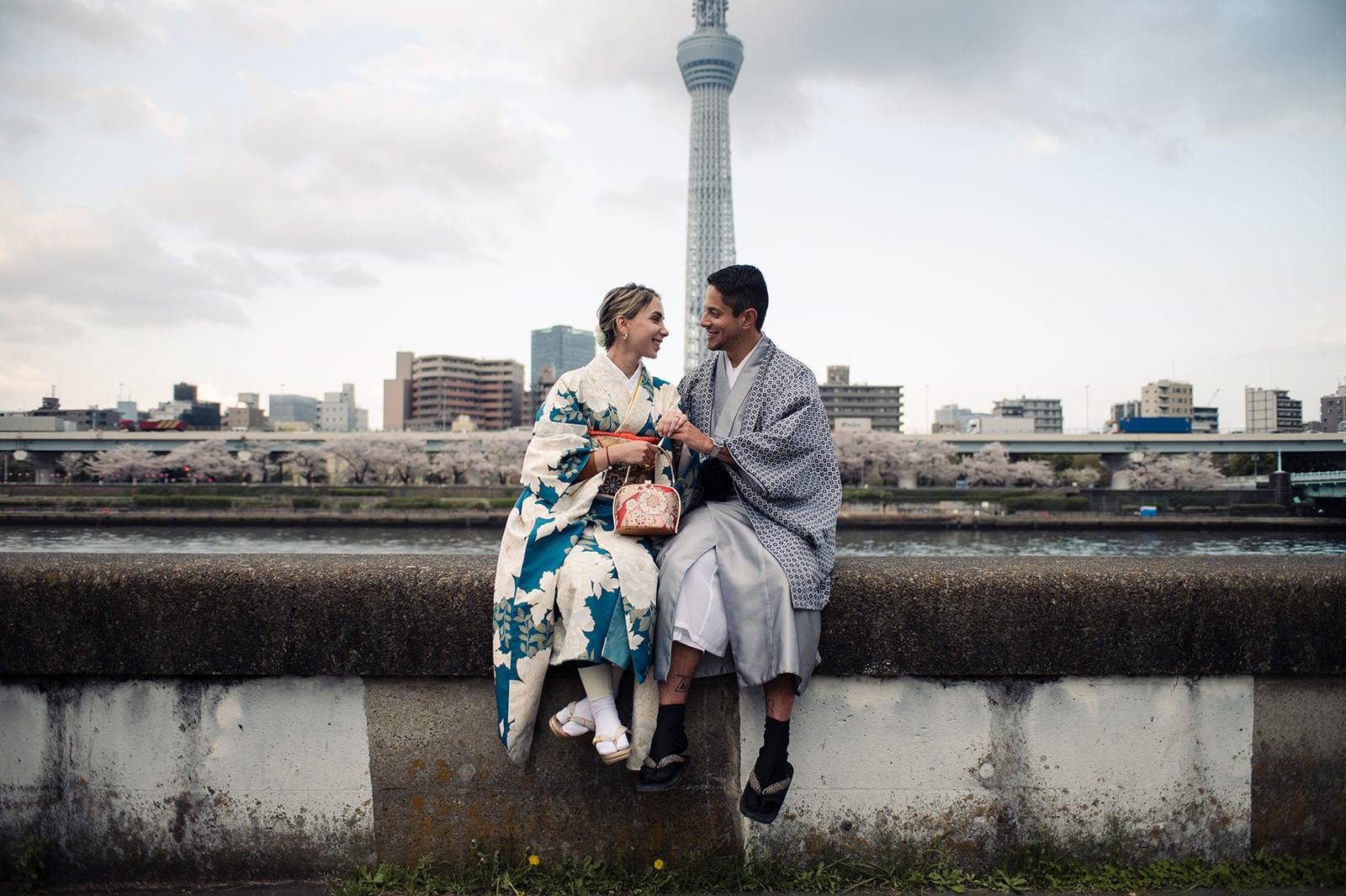 Kimono proposal photoshoot cherry blossoms Sumida Koen Tokyo, photo 23