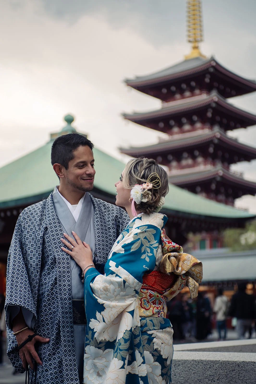 Kimono proposal photoshoot cherry blossoms Sumida Koen Tokyo, photo 24