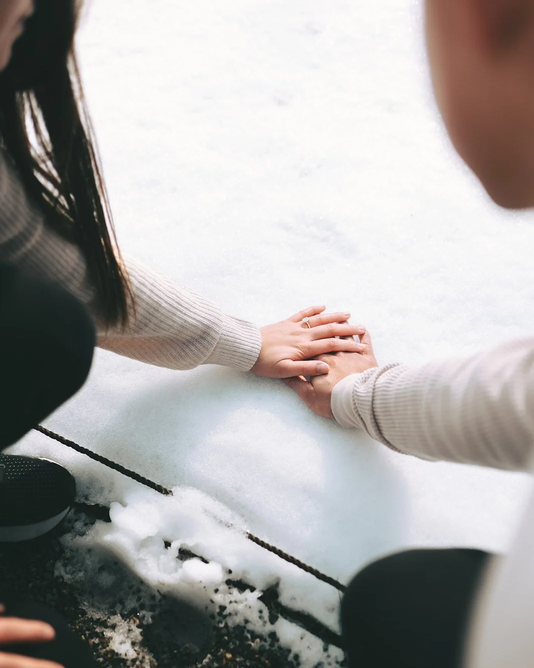 Proposal photoshoot Rikugien Garden winter snow Tokyo, photo 19