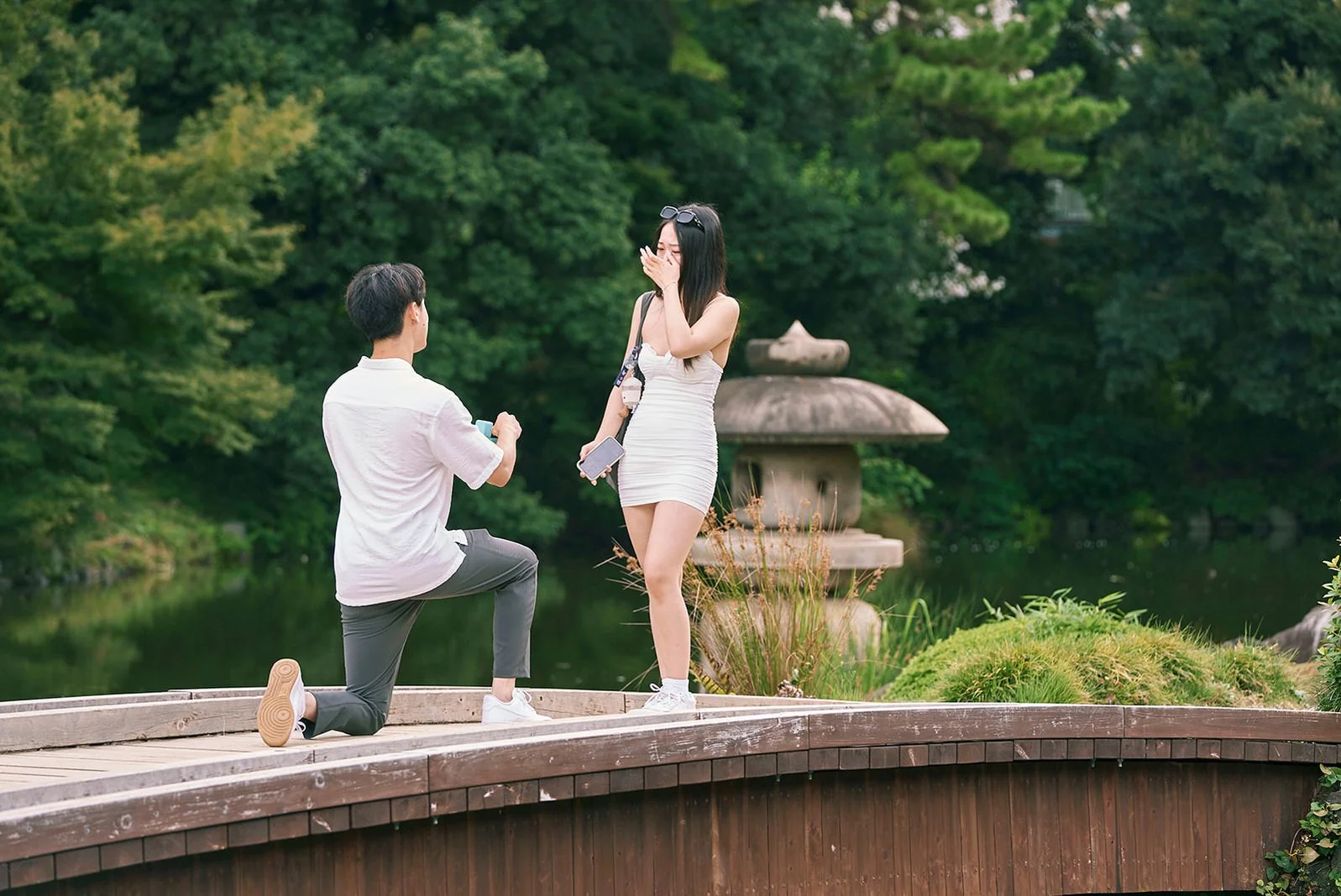 Proposal photoshoot Shinjuku Gyoen summer Tokyo, photo 5