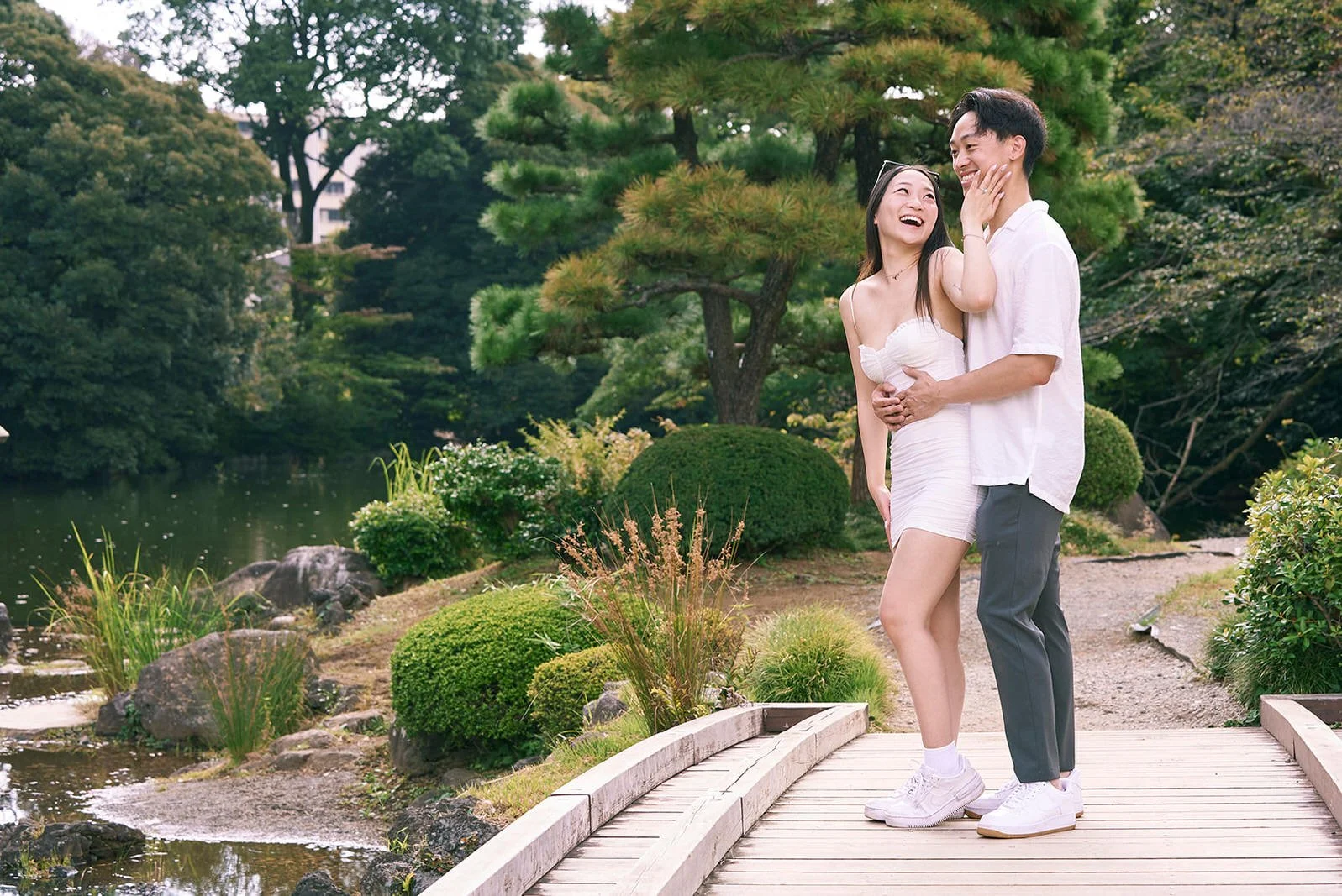 Proposal photoshoot Shinjuku Gyoen summer Tokyo, photo 9