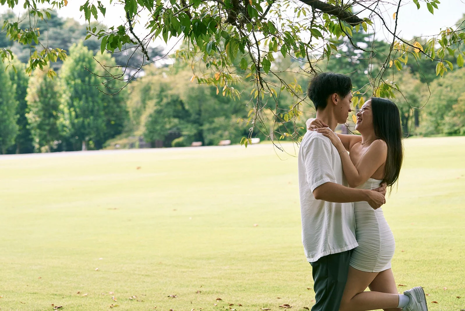 Proposal photoshoot Shinjuku Gyoen summer Tokyo, photo 14
