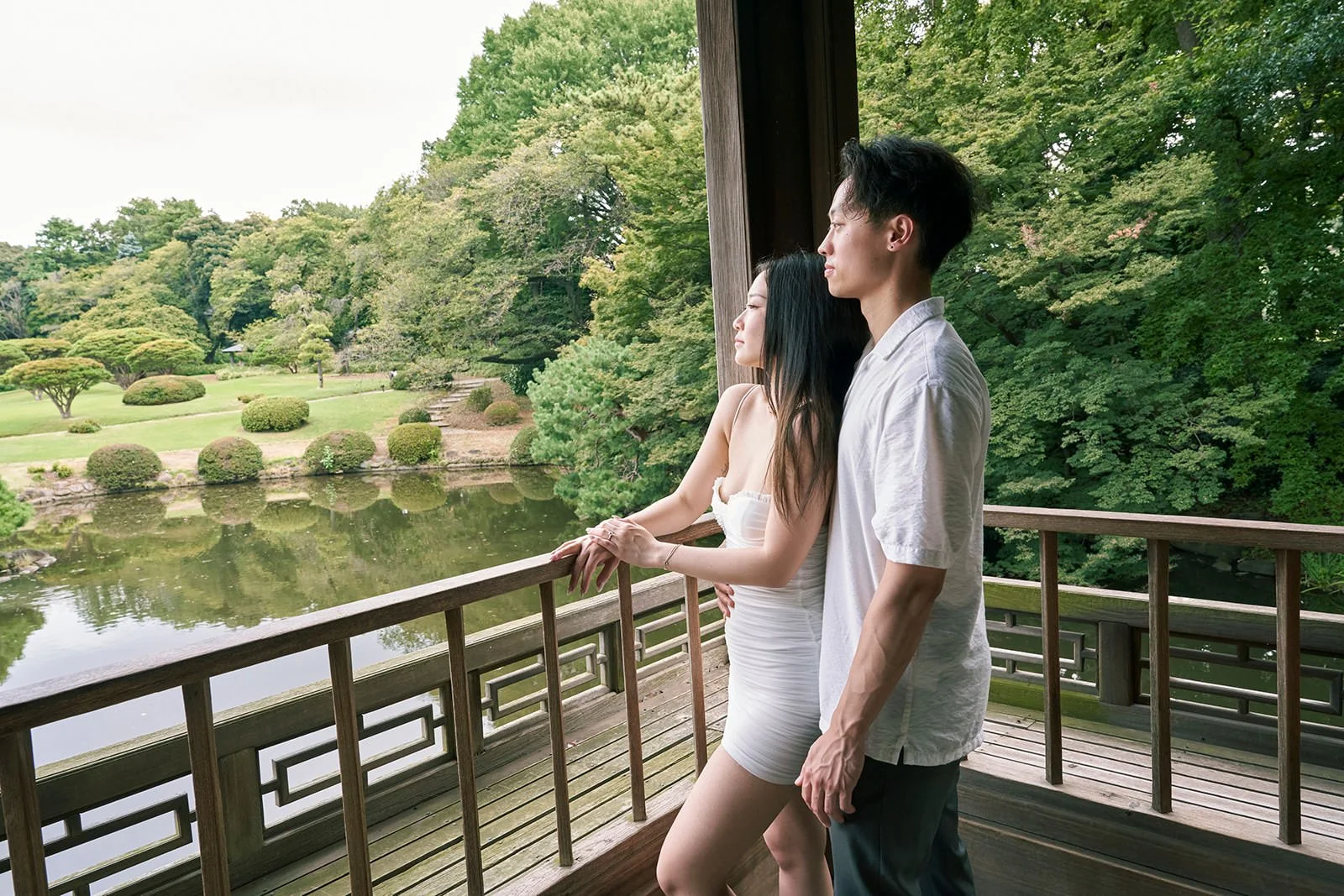 Proposal photoshoot Shinjuku Gyoen summer Tokyo, photo 26