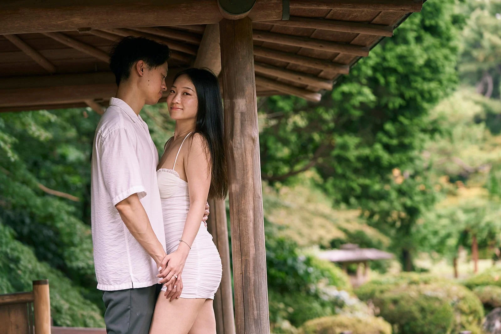 Proposal photoshoot Shinjuku Gyoen summer Tokyo, photo 29