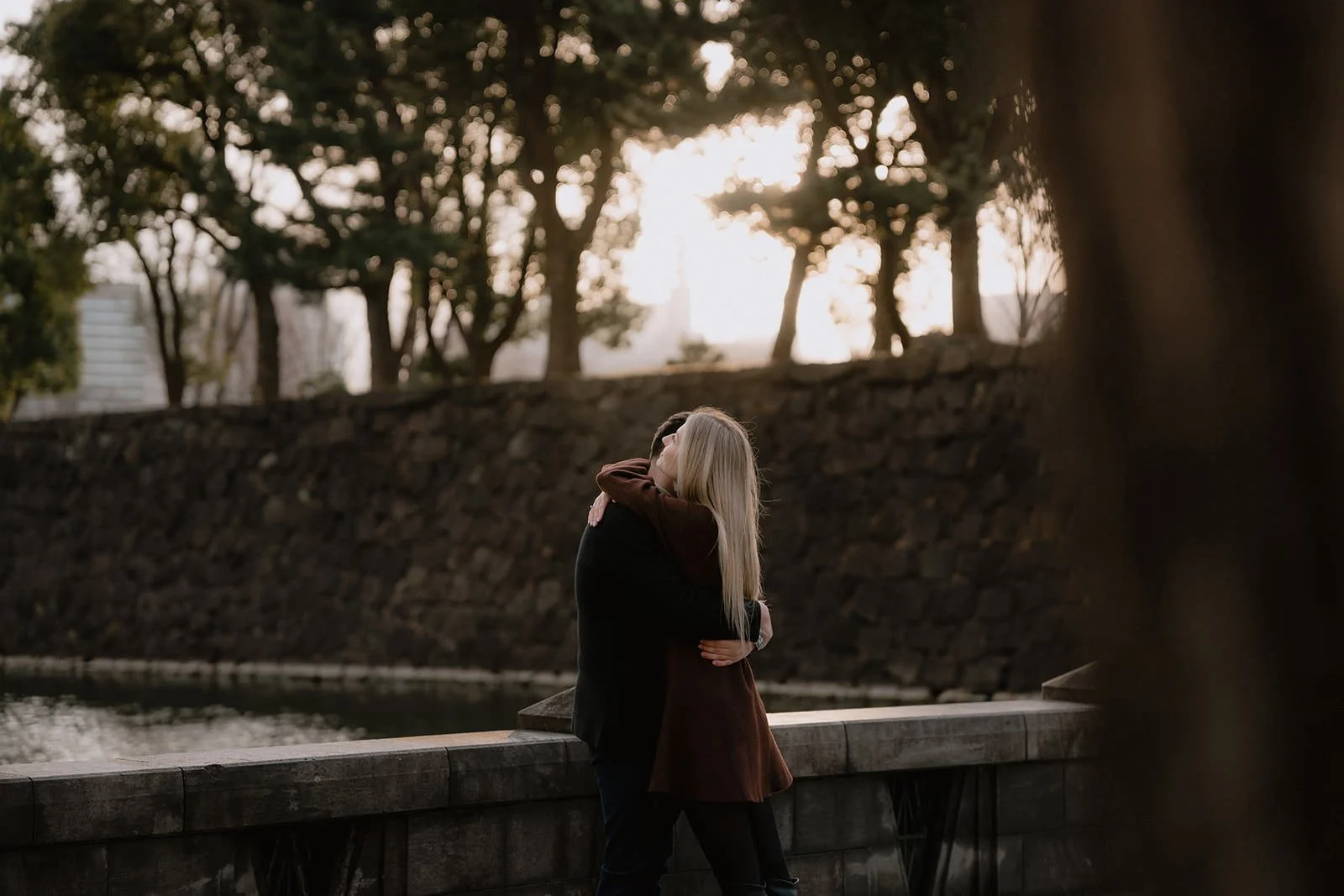Proposal photoshoot Imperial Palace sunset Tokyo, photo 9