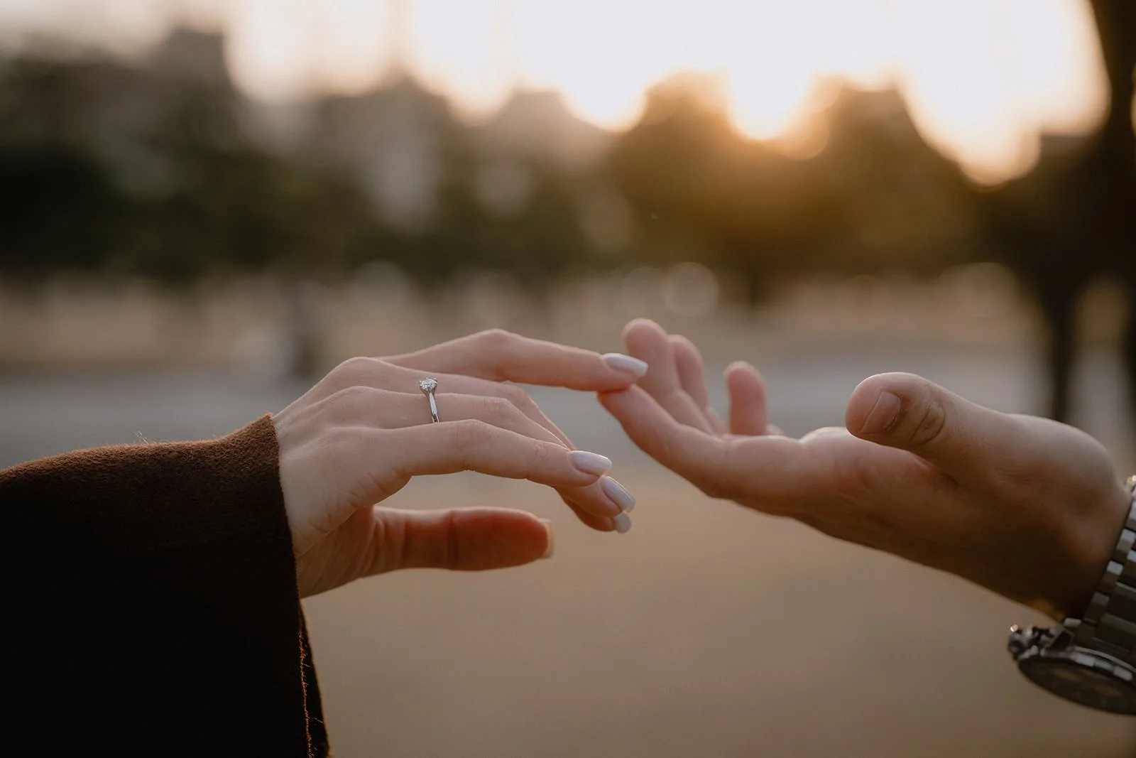 Proposal photoshoot Imperial Palace sunset Tokyo, photo 13