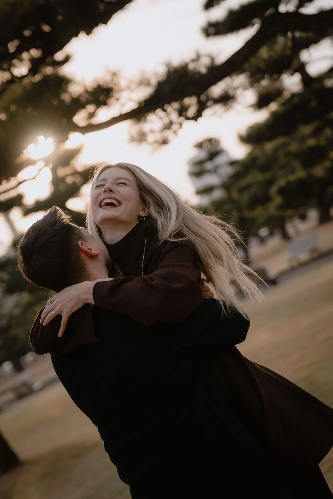 Proposal photoshoot Imperial Palace sunset Tokyo, photo 18