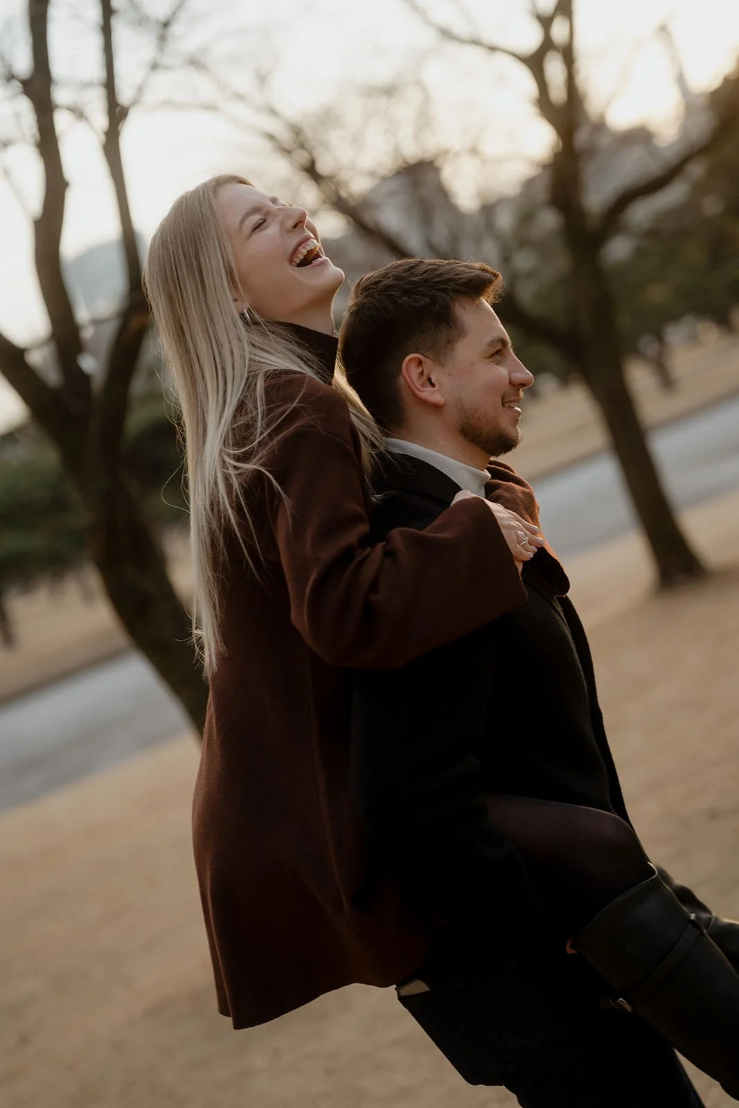 Proposal photoshoot Imperial Palace sunset Tokyo, photo 26