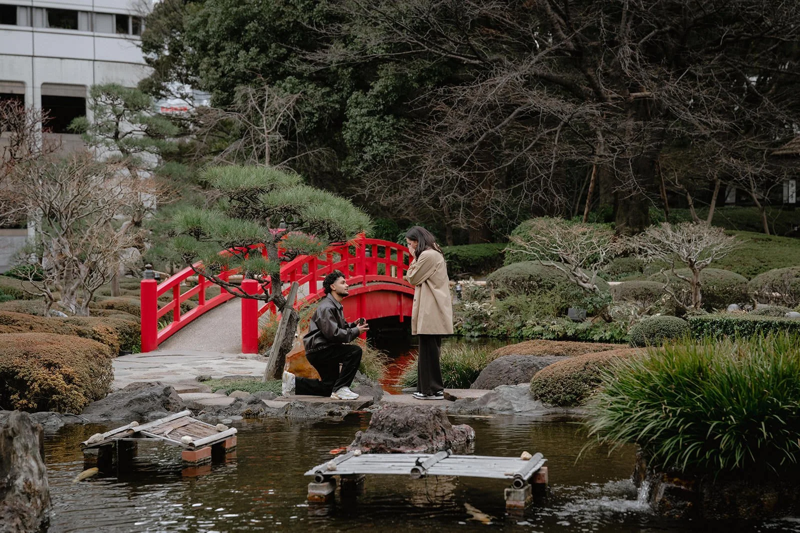 Proposal photoshoot New Otani Garden bridge Tokyo, photo 3