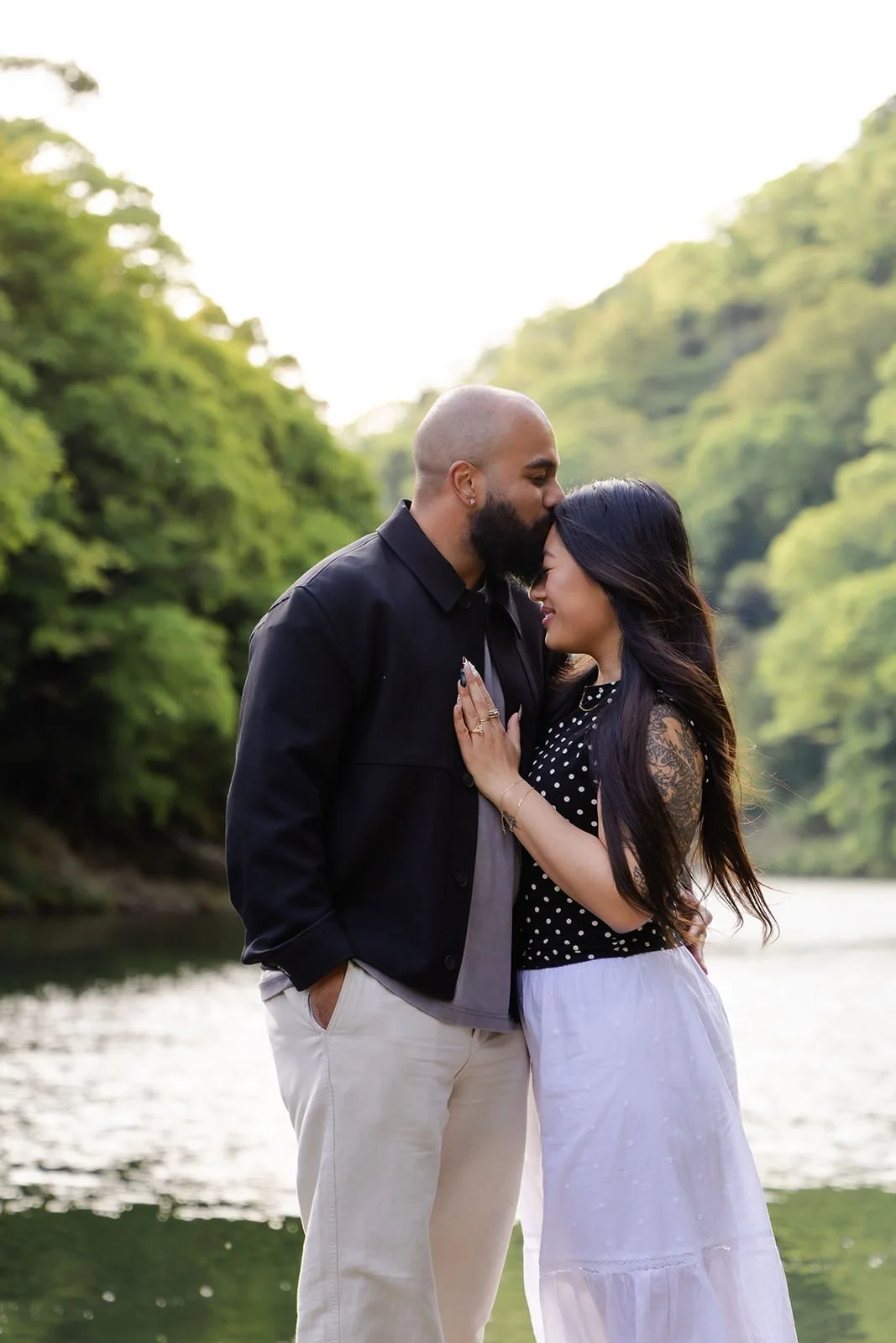 Proposal photoshoot at Katsura River, Kyoto