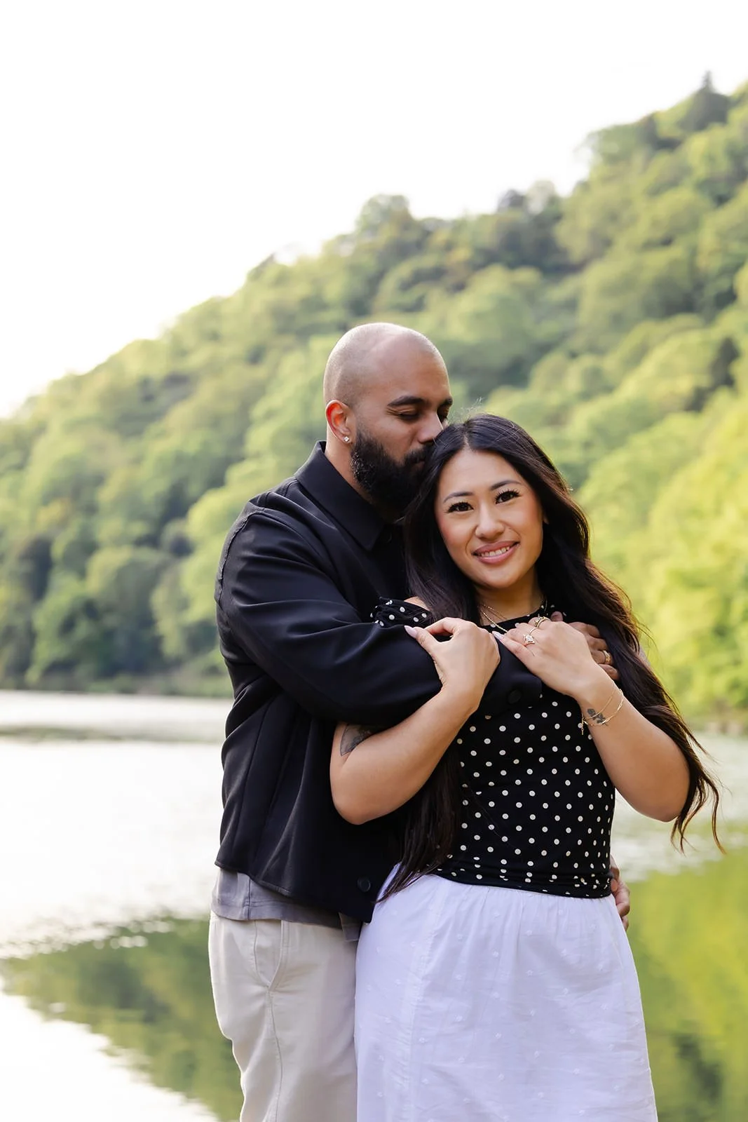Proposal photoshoot at Katsura River, Kyoto