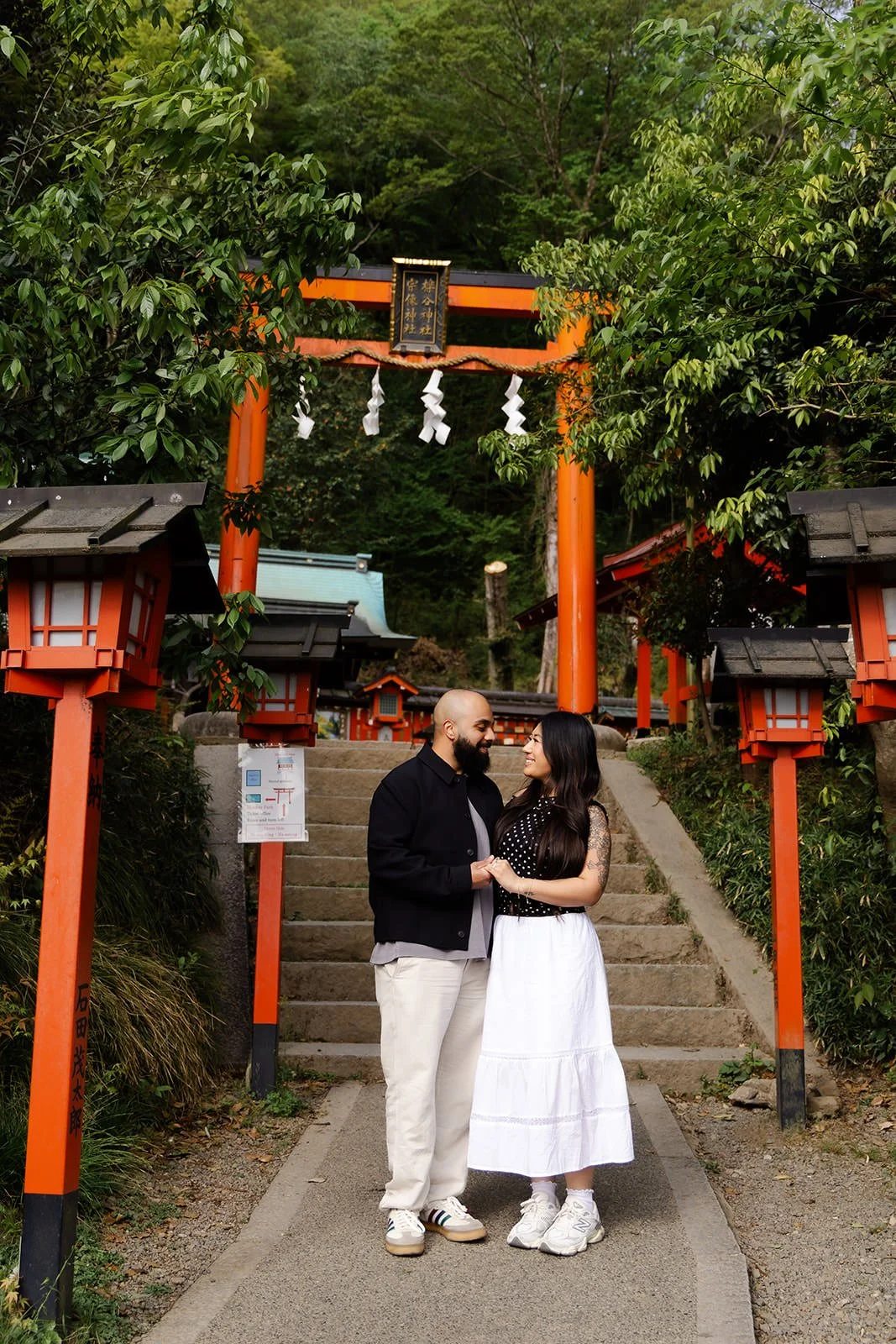 Proposal photoshoot at Katsura River, Kyoto