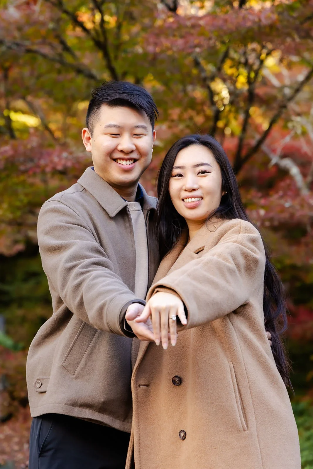 Proposal photoshoot at Daigo-ji at sunset, Kyoto