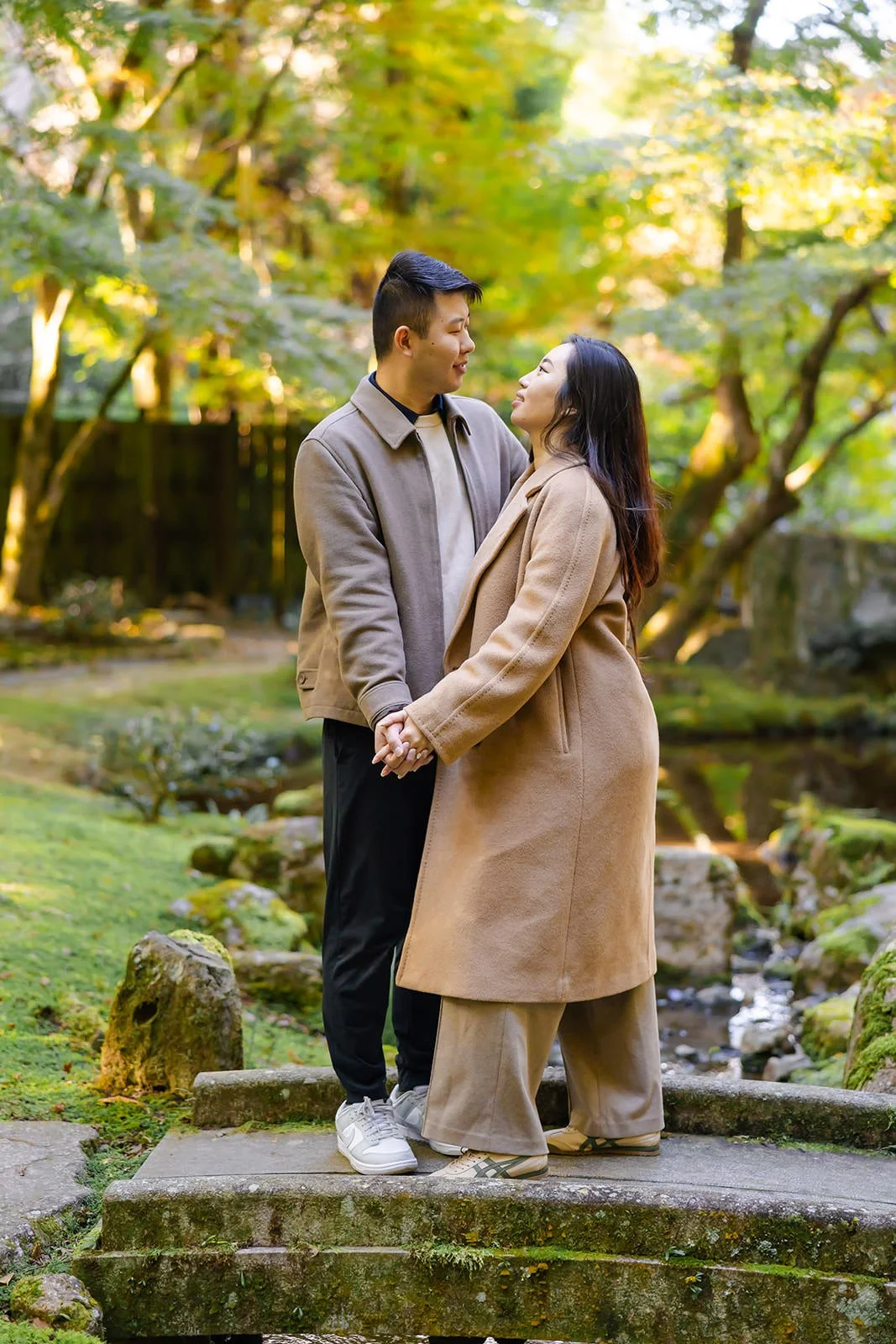Proposal photoshoot at Daigo-ji at sunset, Kyoto