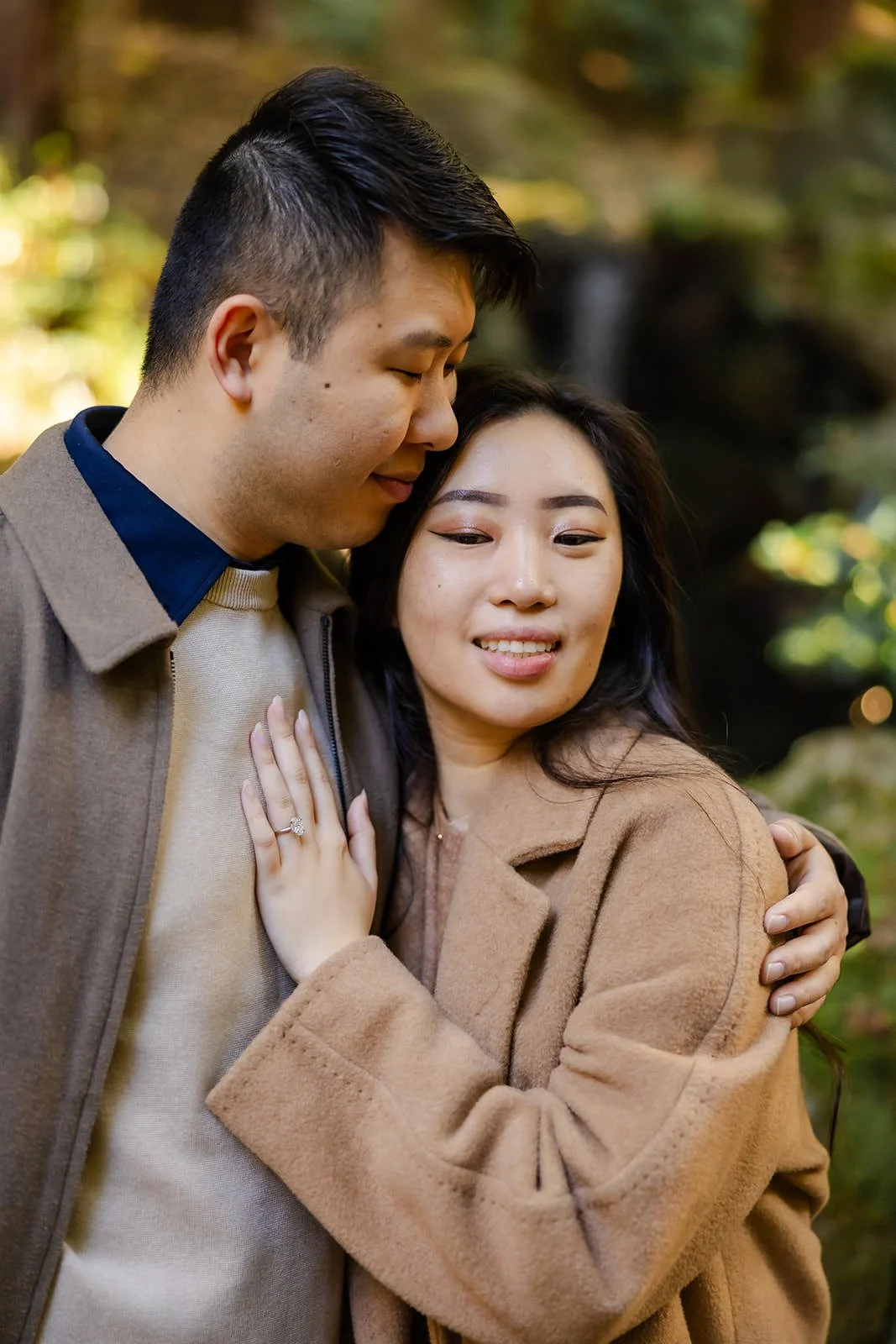 Proposal photoshoot at Daigo-ji at sunset, Kyoto