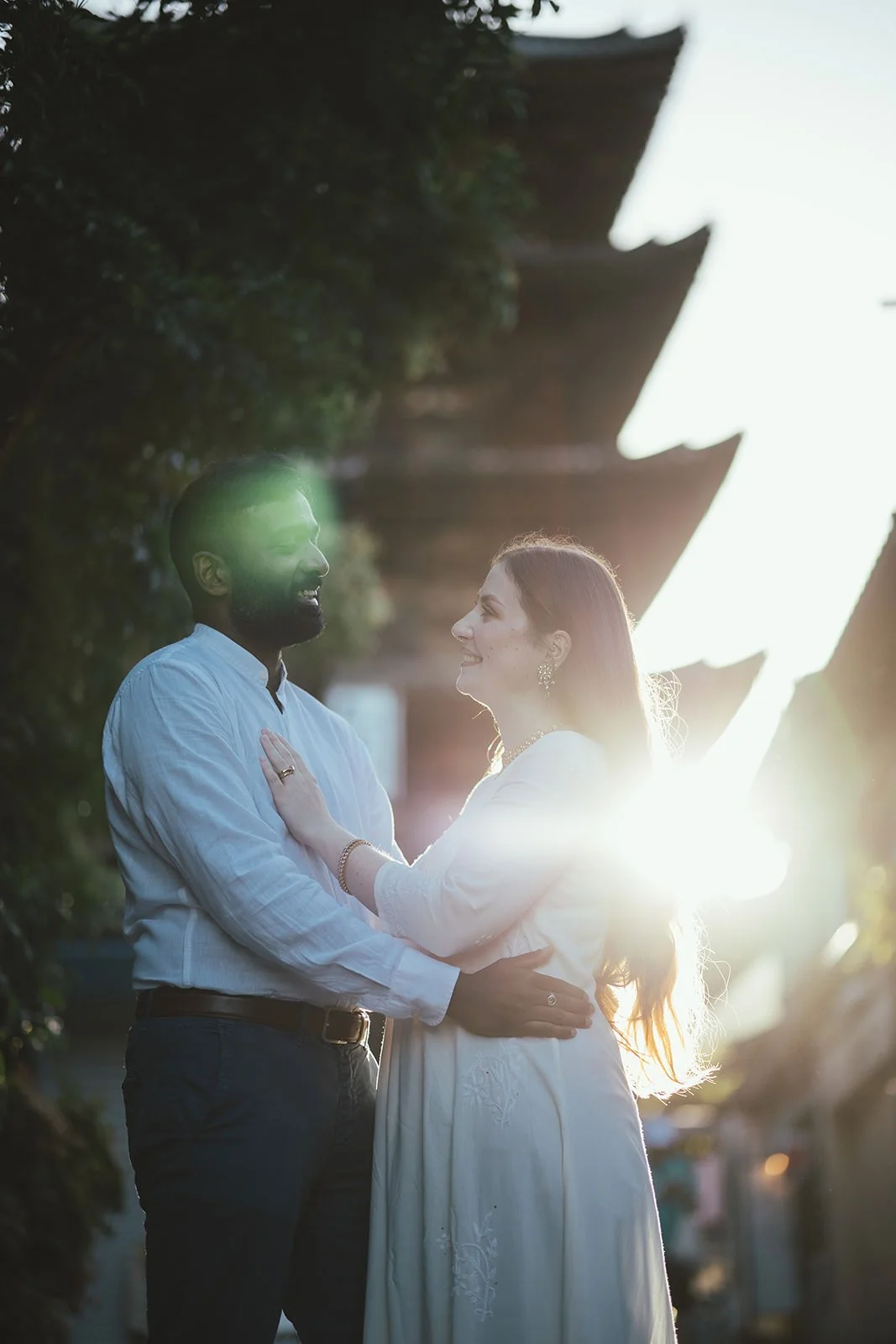Proposal photoshoot at Yasaka Pagoda, Kyoto