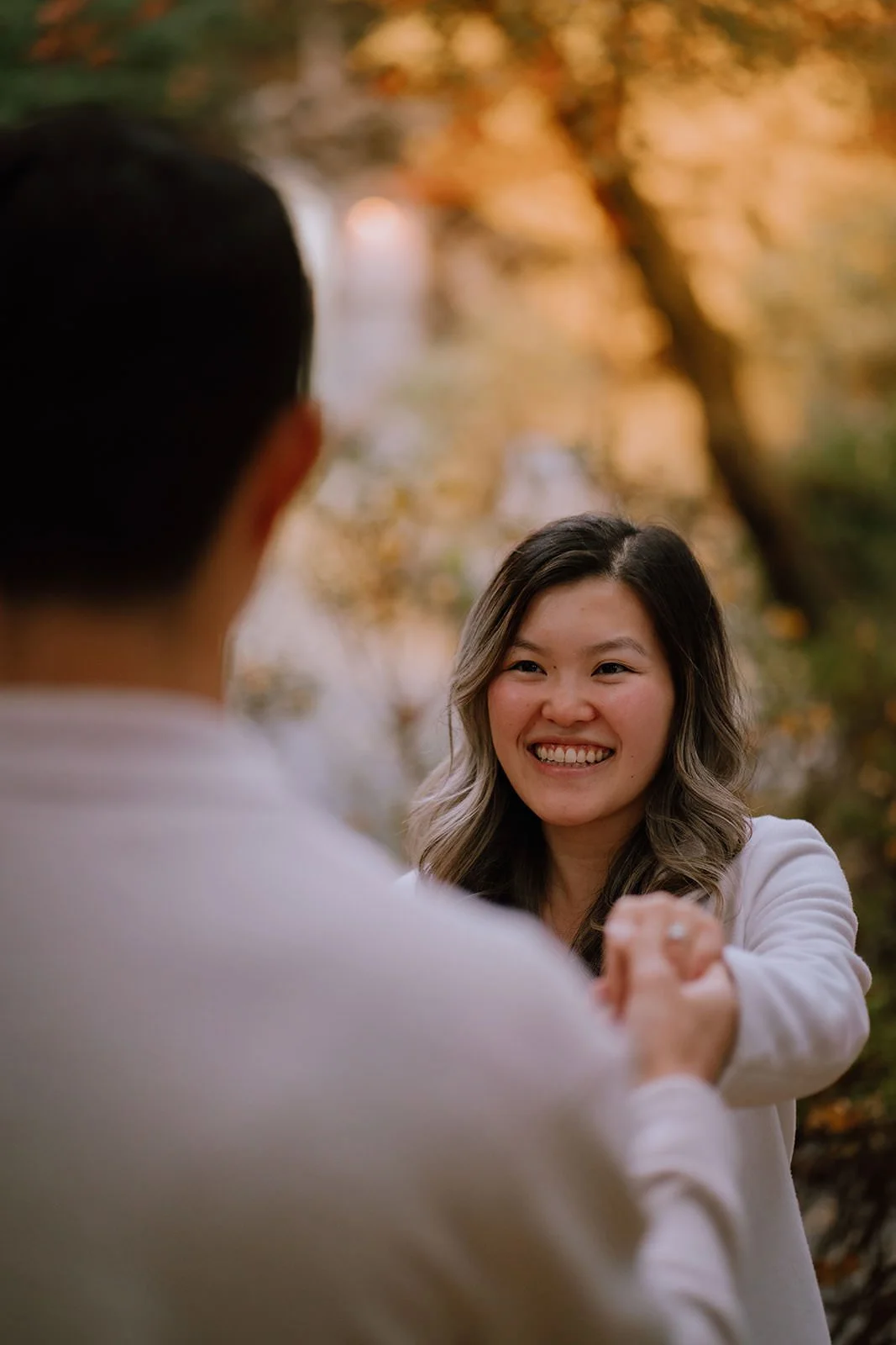 Autumn proposal portrait Maruyama Kyoto afternoon