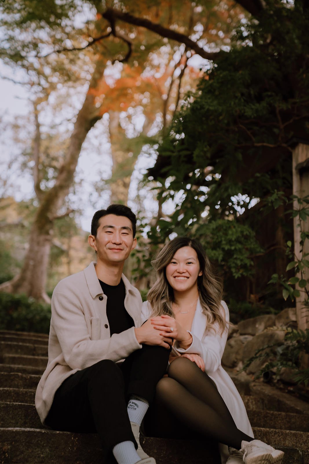 Autumn leaves portrait Maruyama Park Kyoto proposal
