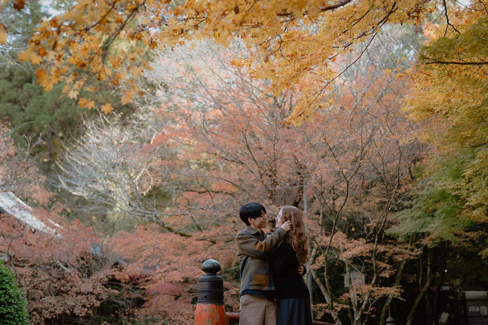 Proposal photoshoot at Daigo-ji temple, Kyoto