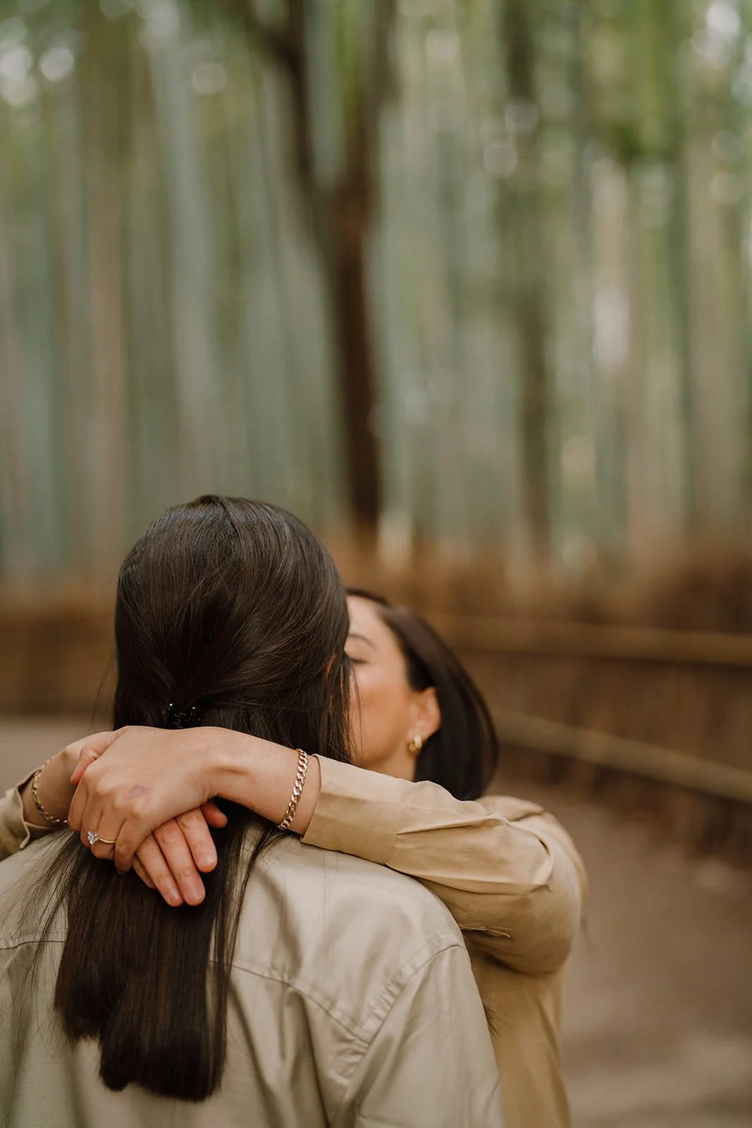 Arashiyama proposal photography spring morning Kyoto