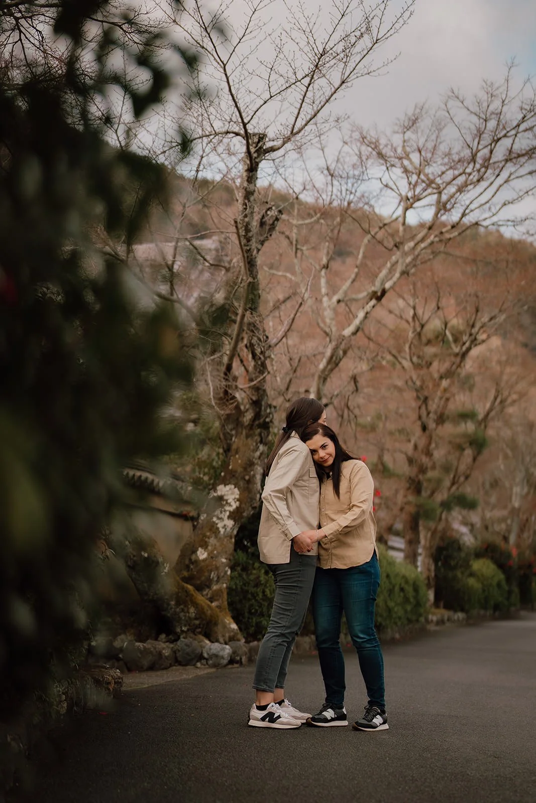 Spring proposal bamboo grove portrait Kyoto