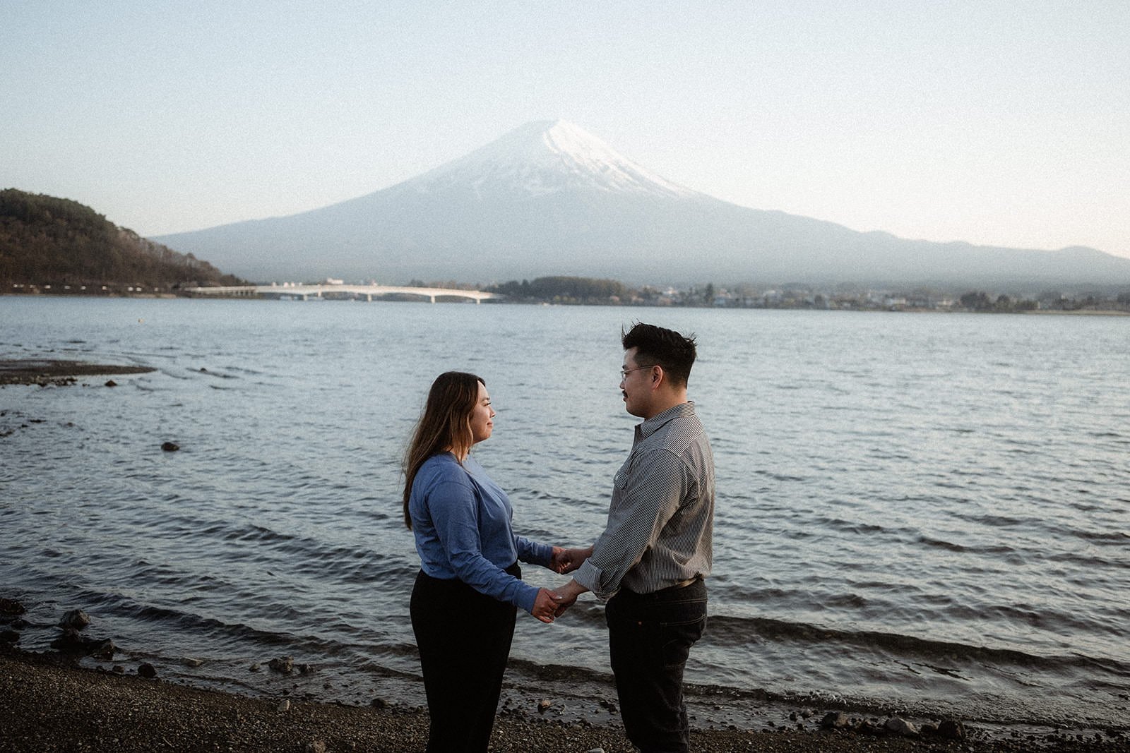 Proposal Fuji Kawaguchiko Sunset Cherry Blossoms 17 — Lake Kawaguchiko / Lake Yamanaka, spring afternoon