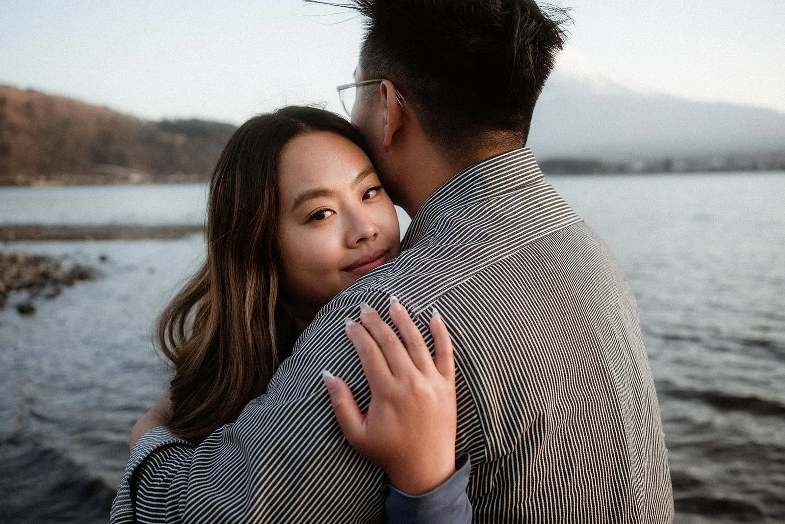Proposal Fuji Kawaguchiko Sunset Cherry Blossoms 19 — Lake Kawaguchiko / Lake Yamanaka, spring afternoon